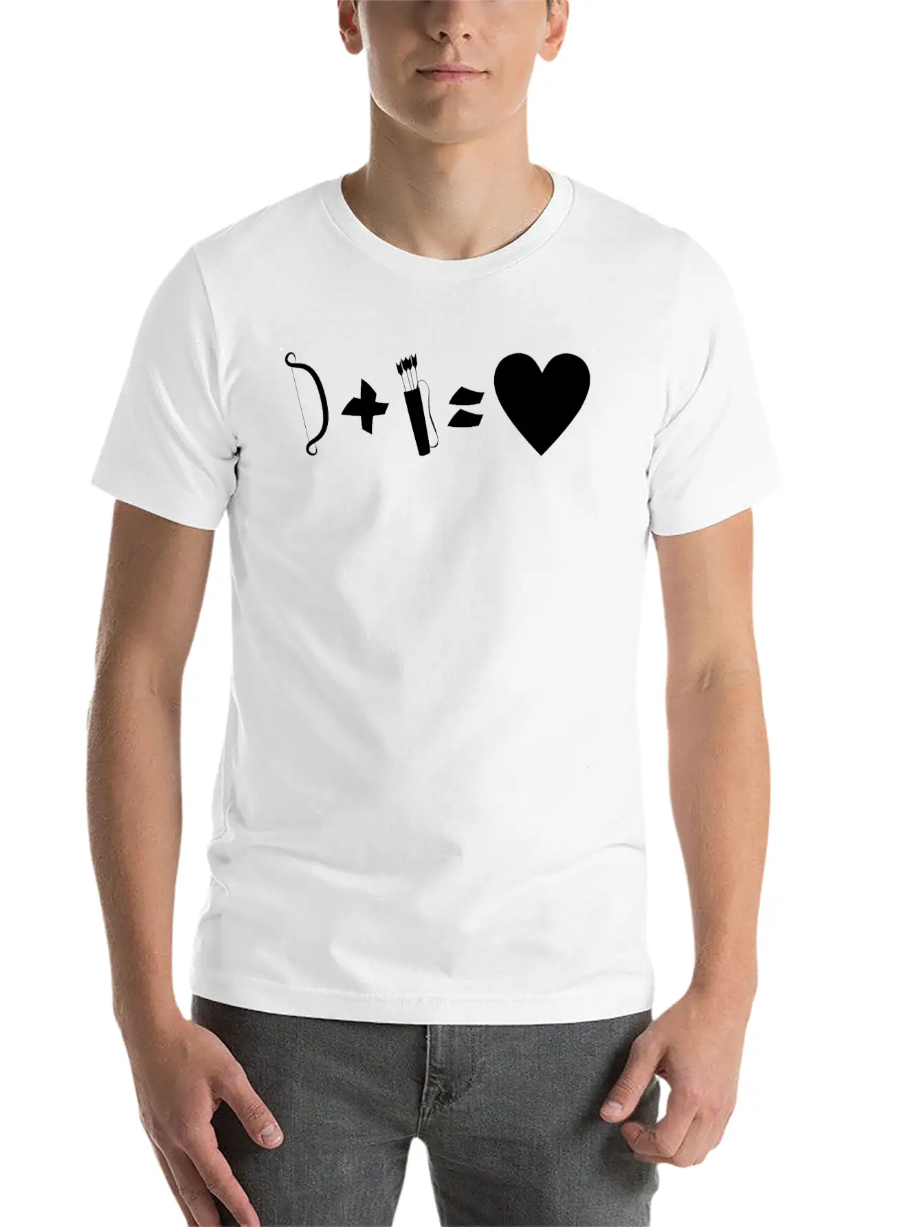 Bow Quiver = Love Archer Archery Classic Cotton Tee – Unisex Comfort For Any Season
