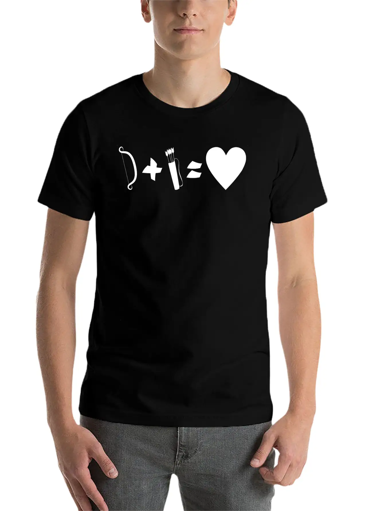 Bow Quiver = Love Archer Archery Classic Cotton Tee – Unisex Comfort For Any Season