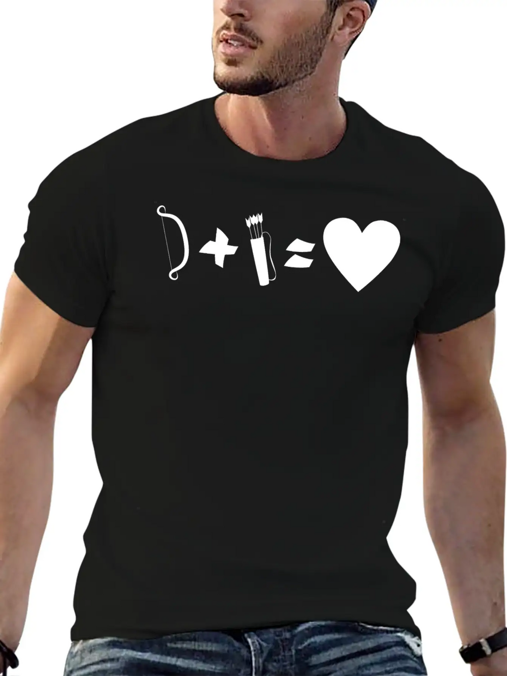 Bow Quiver = Love Archer Archery Classic Cotton Tee – Unisex Comfort For Any Season