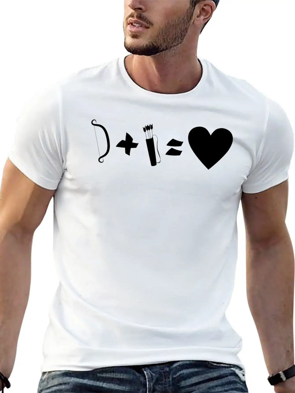 Bow Quiver = Love Archer Archery Classic Cotton Tee – Unisex Comfort For Any Season
