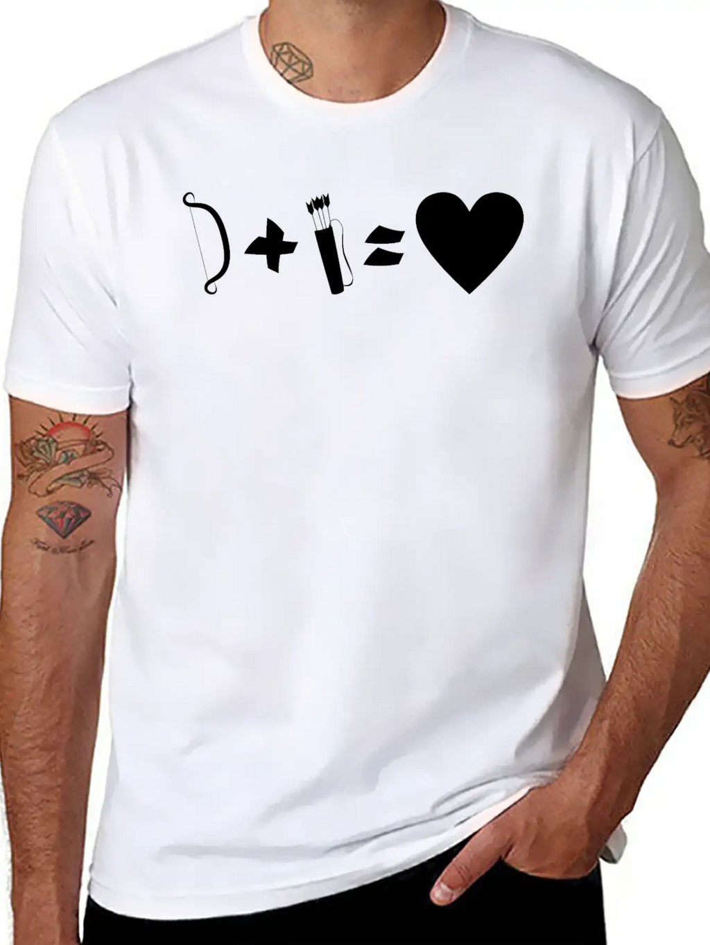 Bow Quiver = Love Archer Archery Classic Cotton Tee – Unisex Comfort For Any Season