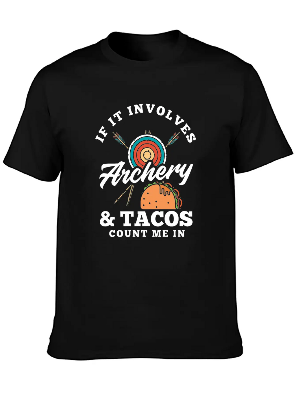 Bow Tacos Arrows Archery Breathable Graphic T-Shirt – Perfect For Casual Days