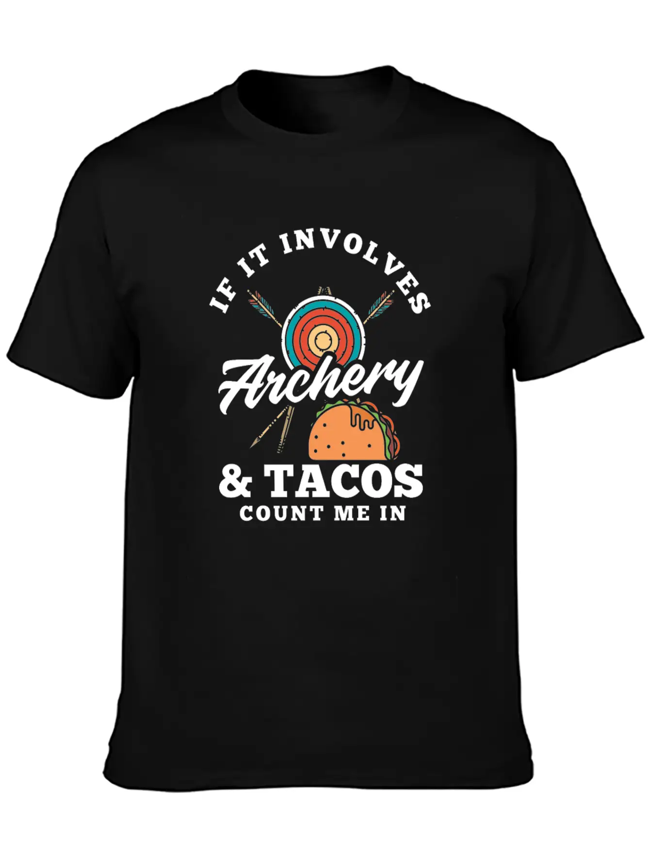 Bow Tacos Arrows Archery Breathable Graphic T-Shirt – Perfect For Casual Days