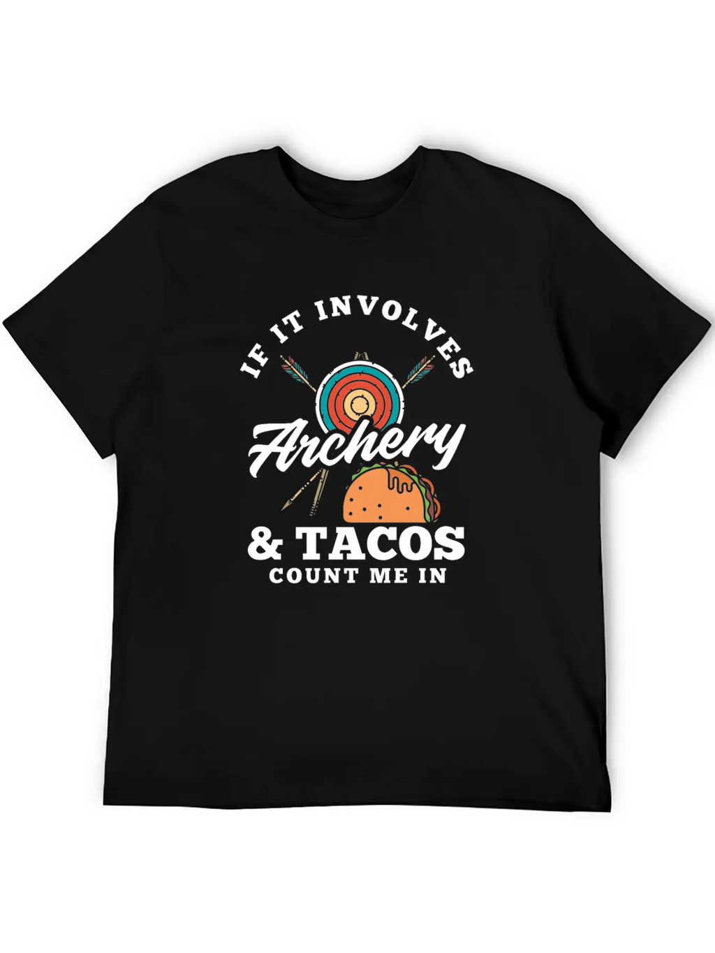 Bow Tacos Arrows Archery Breathable Graphic T-Shirt – Perfect For Casual Days