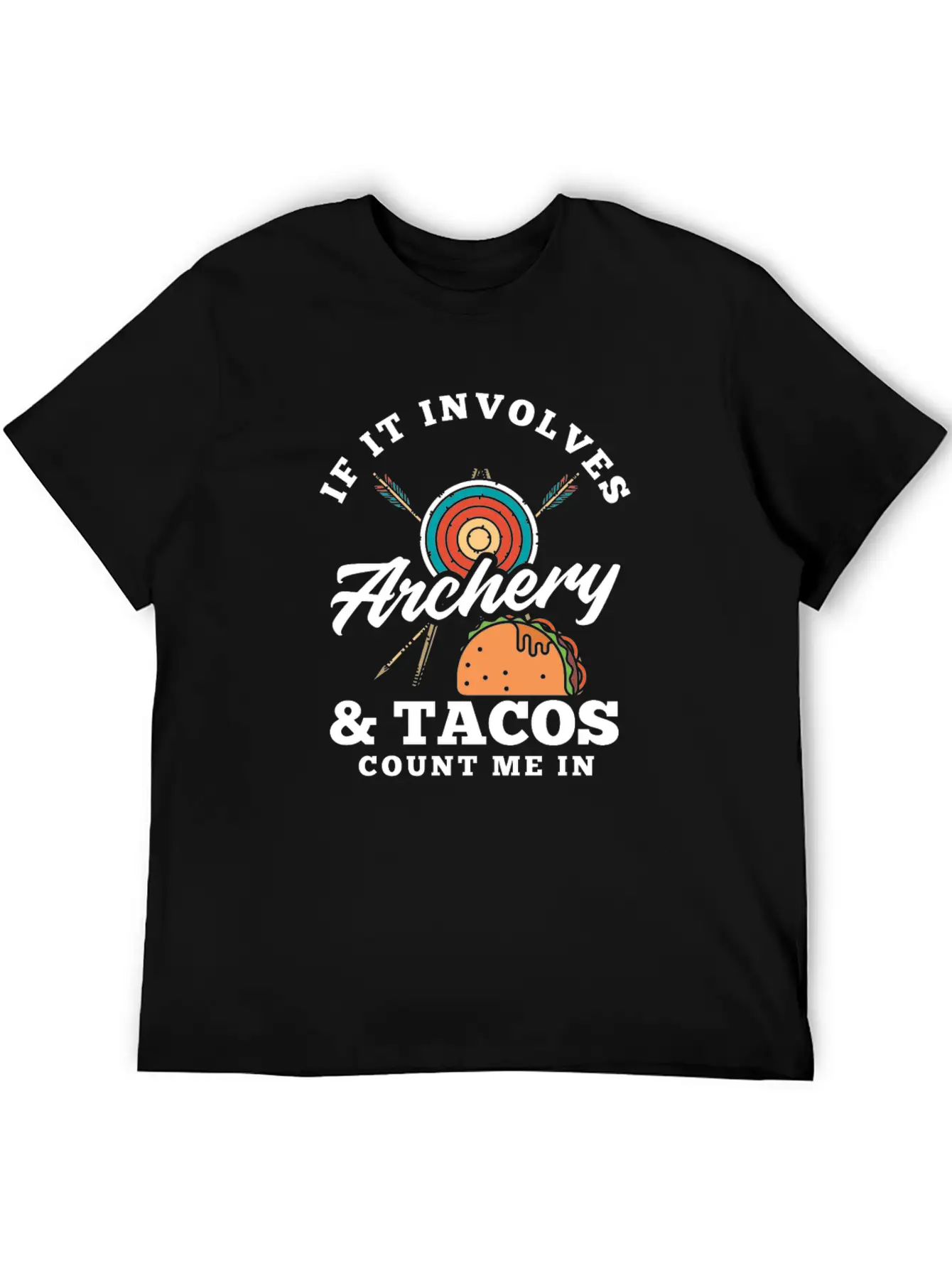 Bow Tacos Arrows Archery Breathable Graphic T-Shirt – Perfect For Casual Days