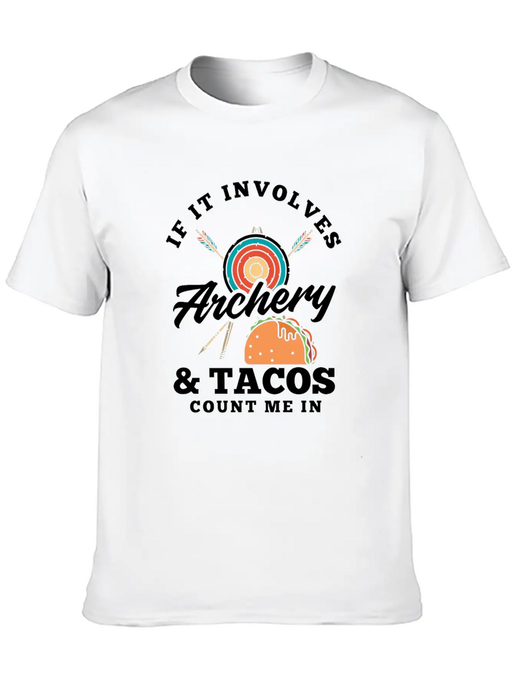 Bow Tacos Arrows Archery Breathable Graphic T-Shirt – Perfect For Casual Days