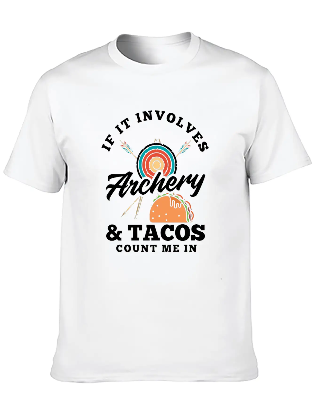 Bow Tacos Arrows Archery Breathable Graphic T-Shirt – Perfect For Casual Days