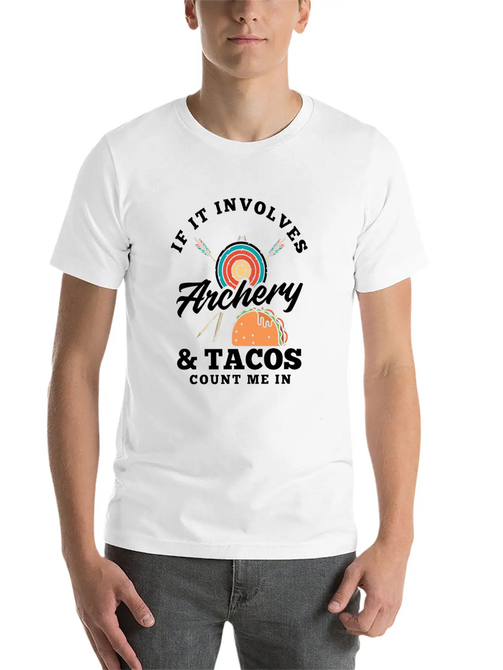 Bow Tacos Arrows Archery Breathable Graphic T-Shirt – Perfect For Casual Days