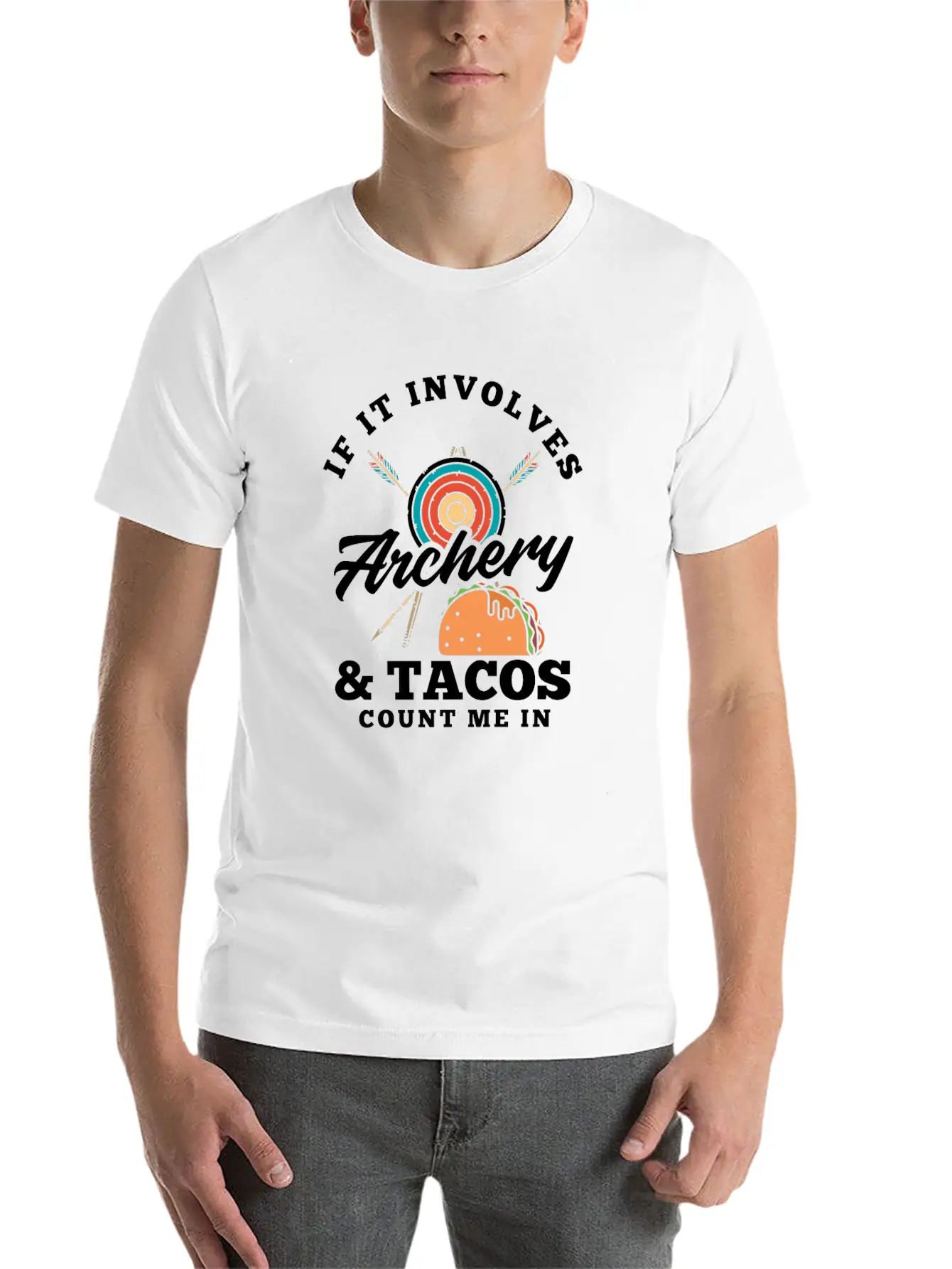 Bow Tacos Arrows Archery Breathable Graphic T-Shirt – Perfect For Casual Days