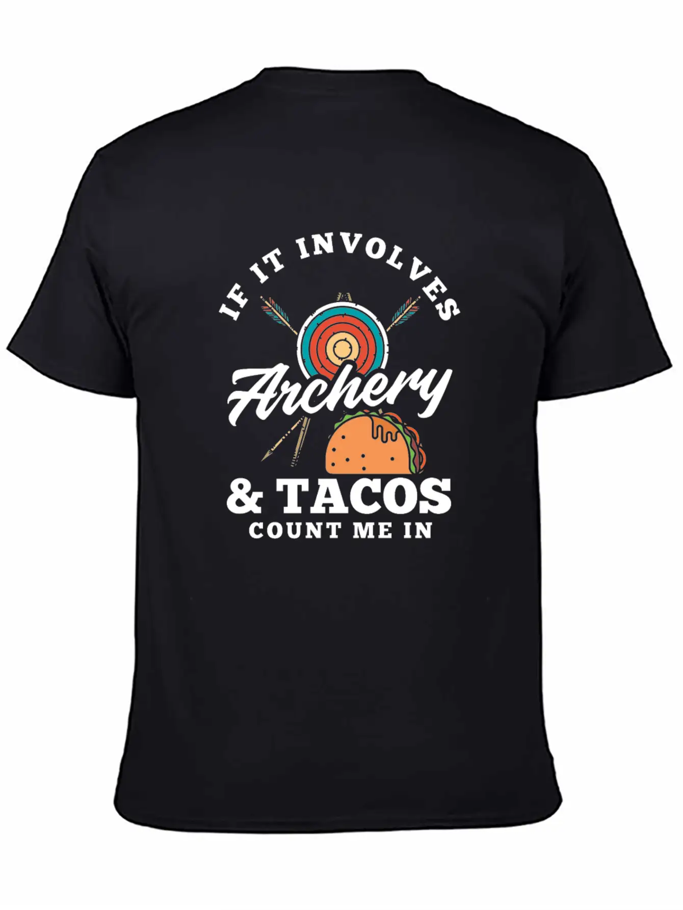 Bow Tacos Arrows Archery Breathable Graphic T-Shirt – Perfect For Casual Days