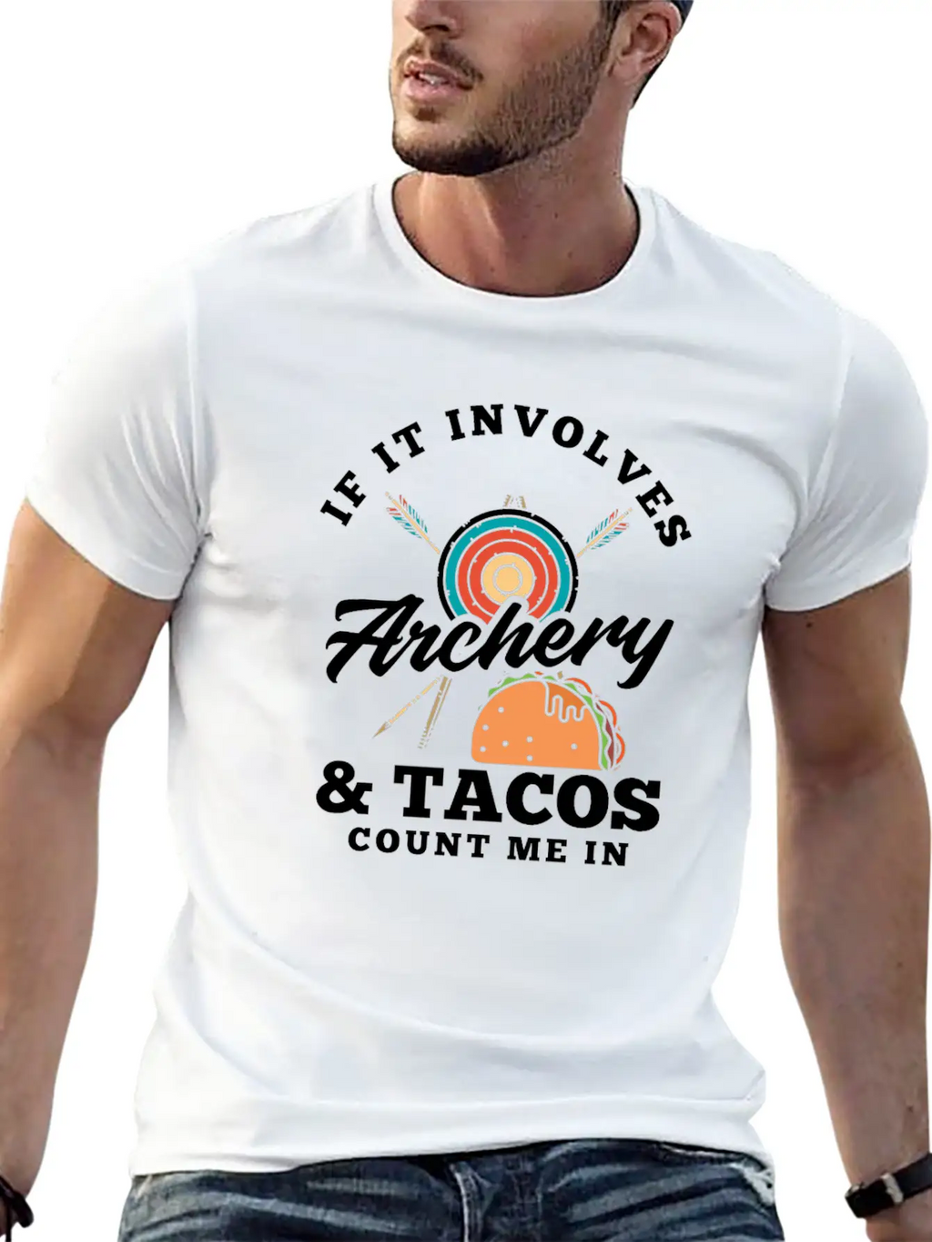Bow Tacos Arrows Archery Breathable Graphic T-Shirt – Perfect For Casual Days