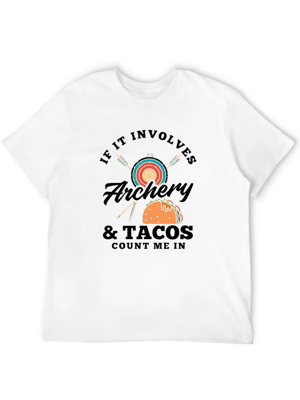 Bow Tacos Arrows Archery Breathable Graphic T-Shirt – Perfect For Casual Days
