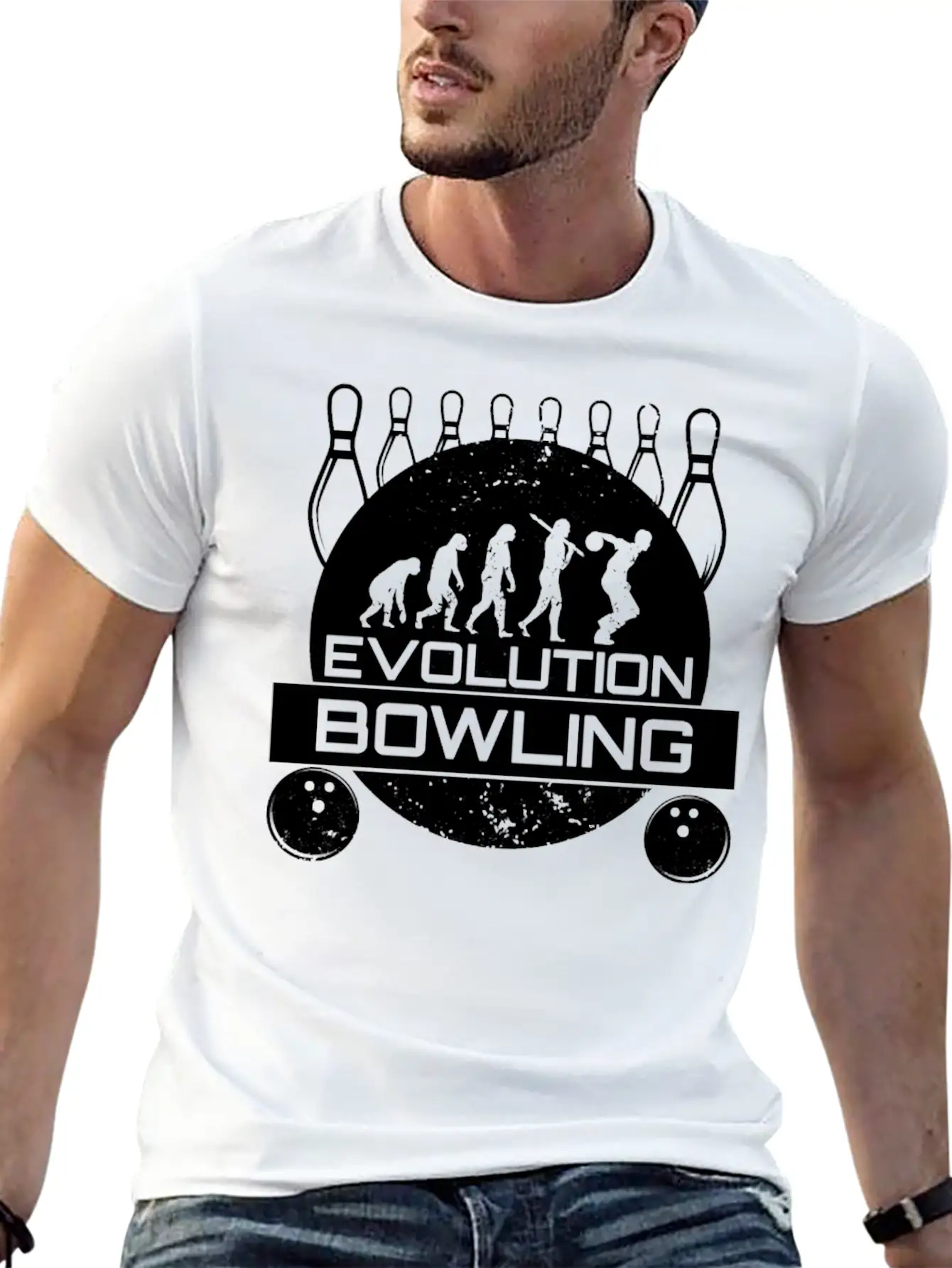 Bowling EvolutionStrike Team League Spare Bowler Relaxed Everyday Tee – Lightweight And Durable Cotton