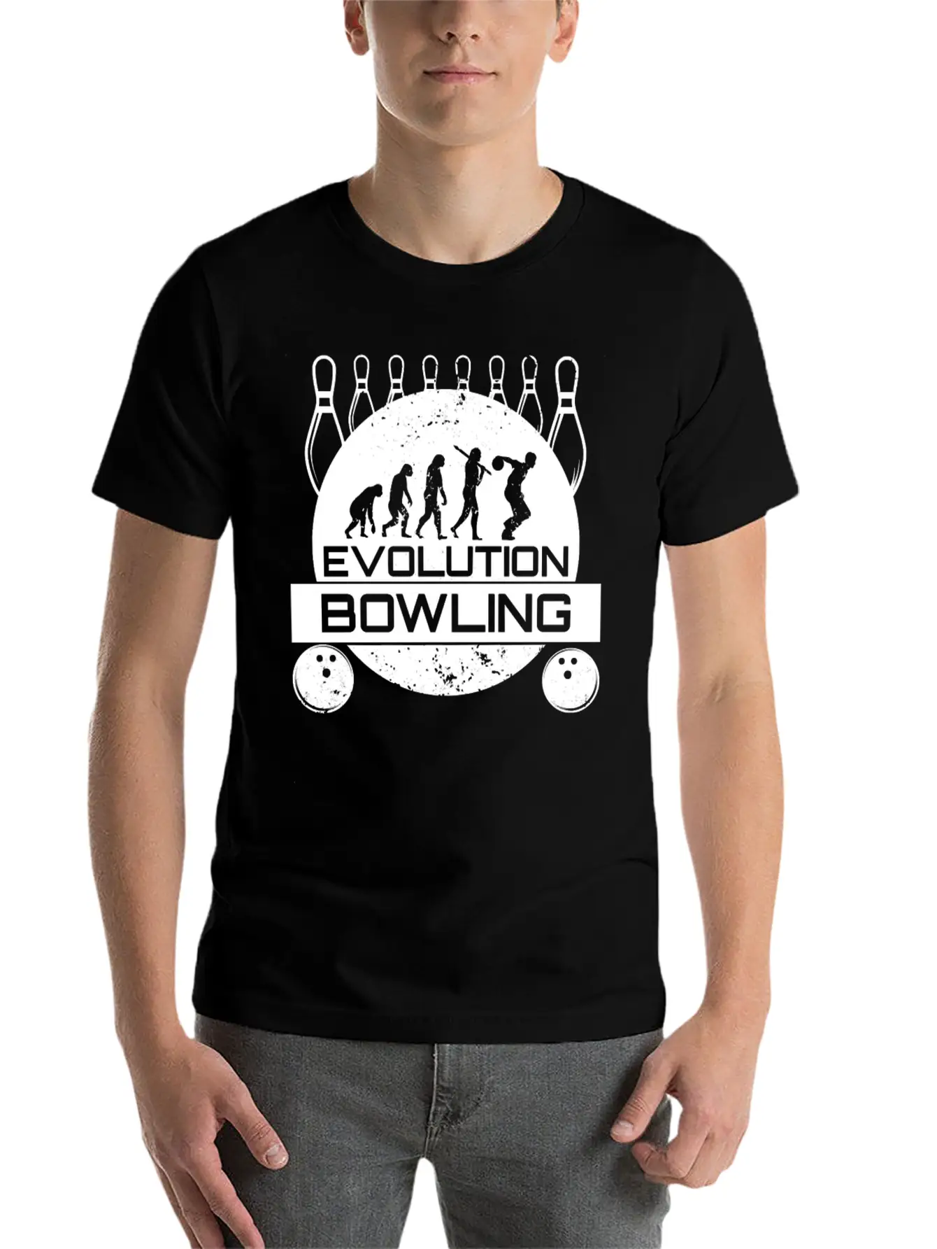Bowling EvolutionStrike Team League Spare Bowler Relaxed Everyday Tee – Lightweight And Durable Cotton