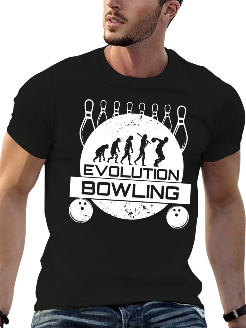 Bowling EvolutionStrike Team League Spare Bowler Relaxed Everyday Tee – Lightweight And Durable Cotton