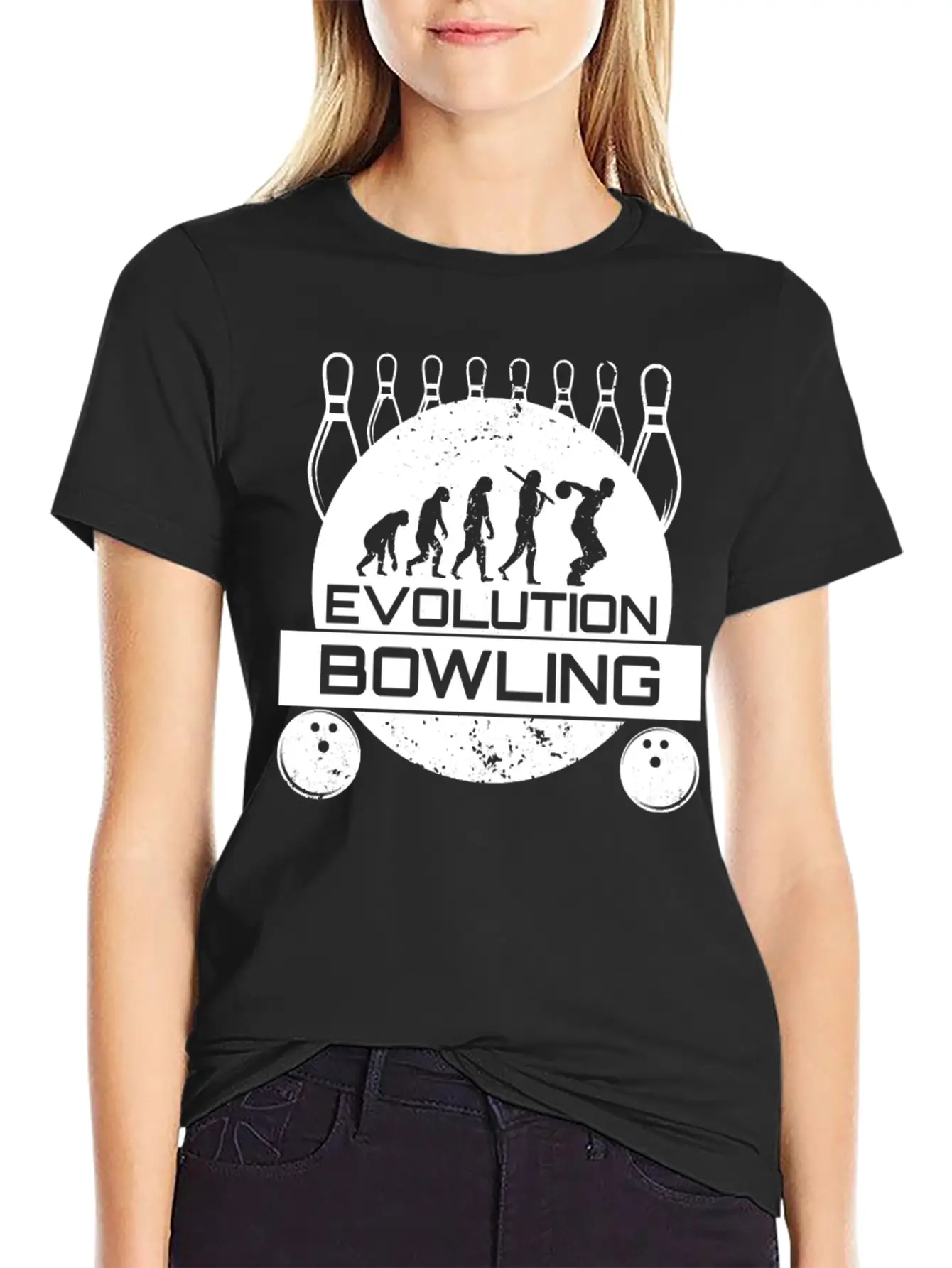 Bowling EvolutionStrike Team League Spare Bowler Relaxed Everyday Tee – Lightweight And Durable Cotton