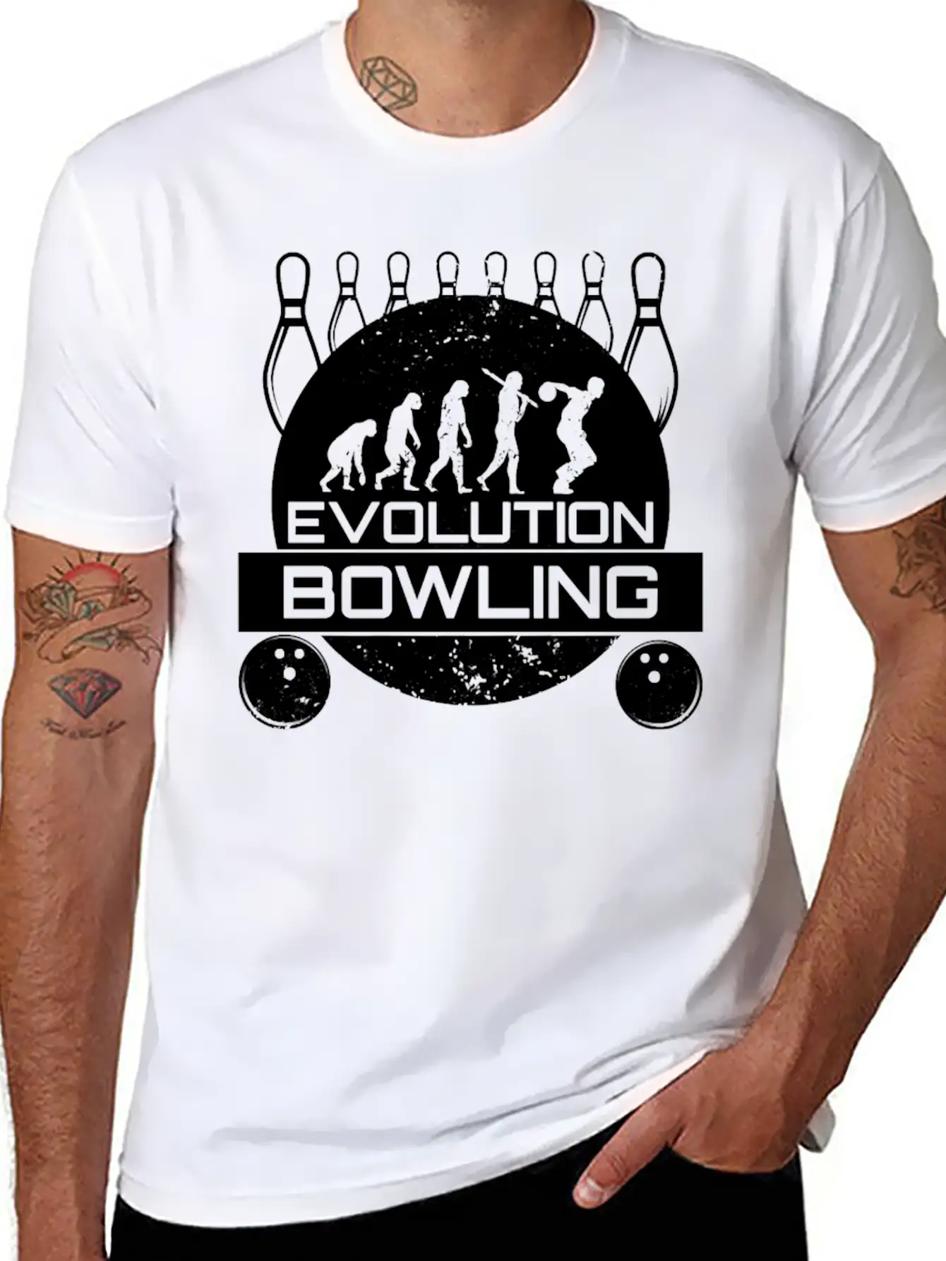 Bowling EvolutionStrike Team League Spare Bowler Relaxed Everyday Tee – Lightweight And Durable Cotton
