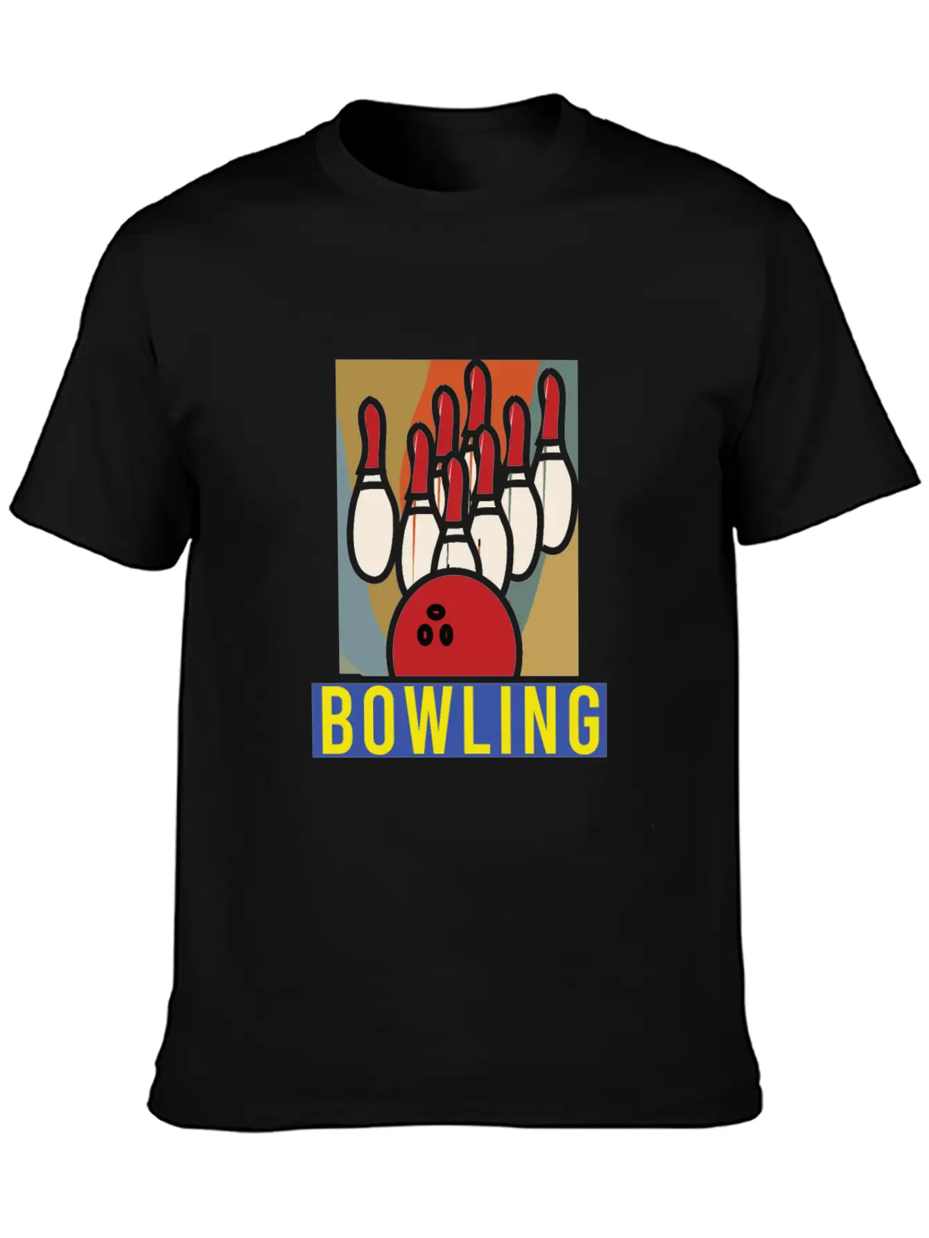 Bowling League Bowler Thrower Nine Pin Sports Club Stylish Everyday T-Shirt – Unisex Basic Cotton Tee