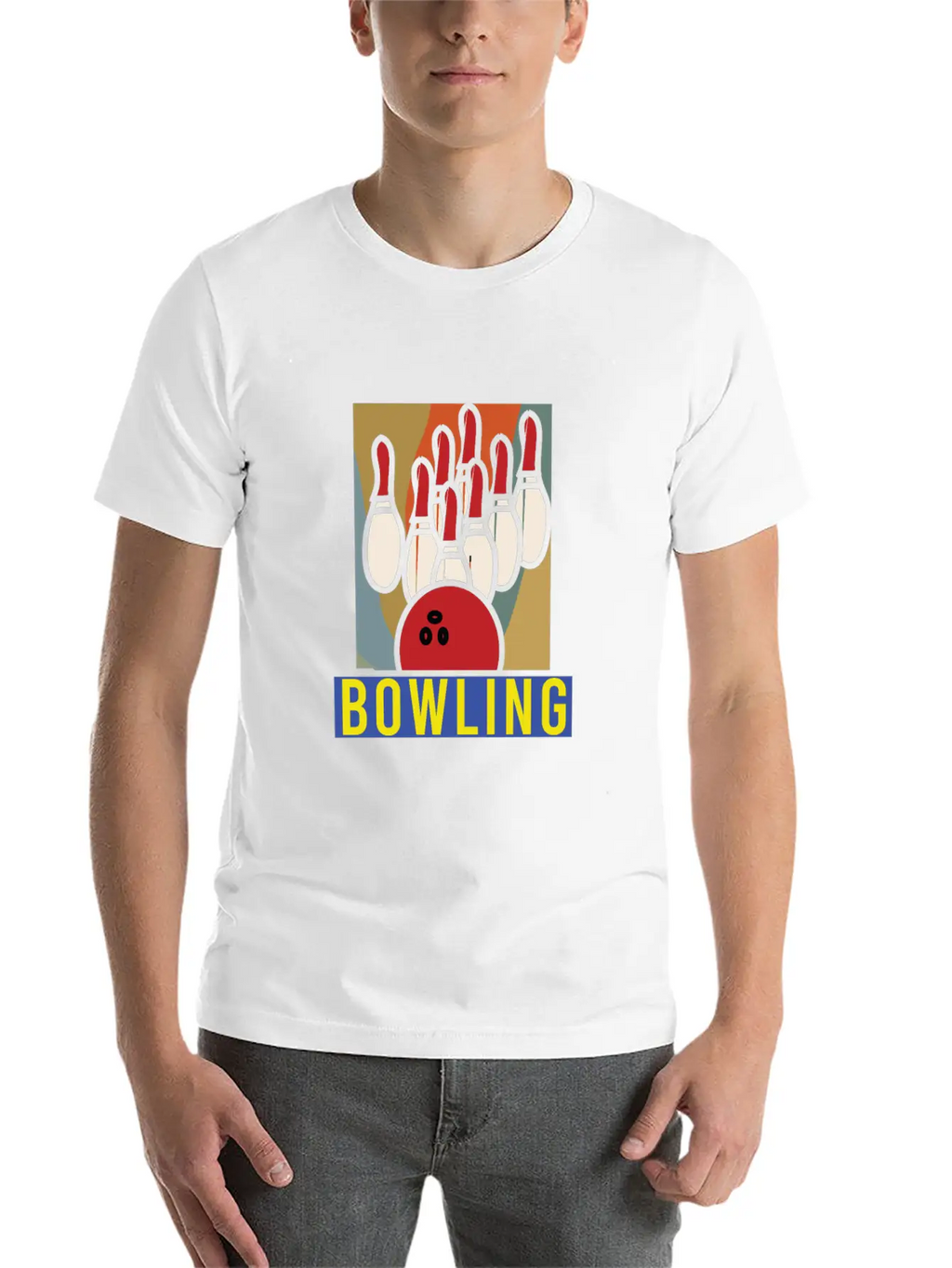 Bowling League Bowler Thrower Nine Pin Sports Club Stylish Everyday T-Shirt – Unisex Basic Cotton Tee