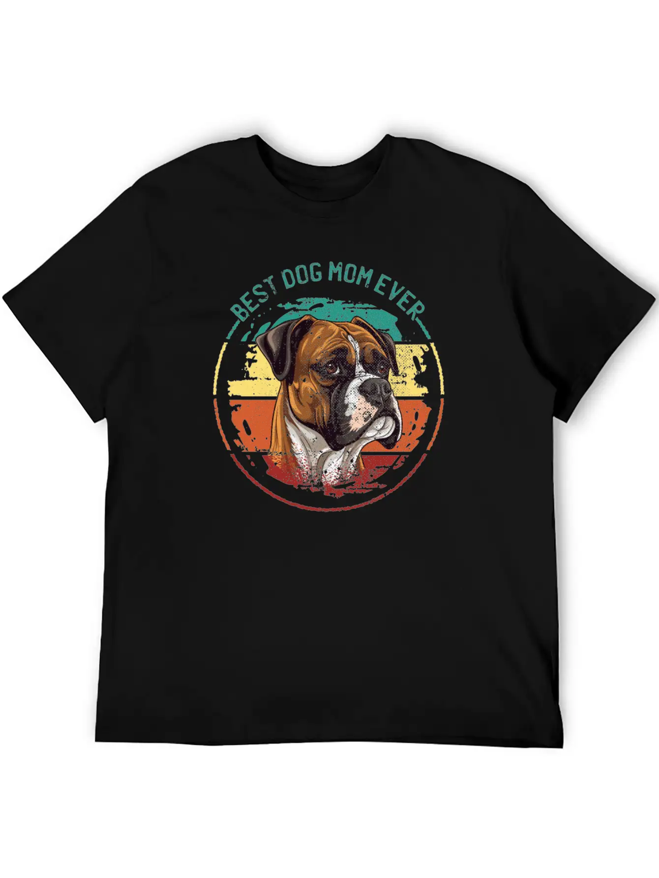 Boxer-Dog-breed Dog-Mom German-Boxer-Dog Unisex Casual T-Shirt – Clean Design For Daily Comfort