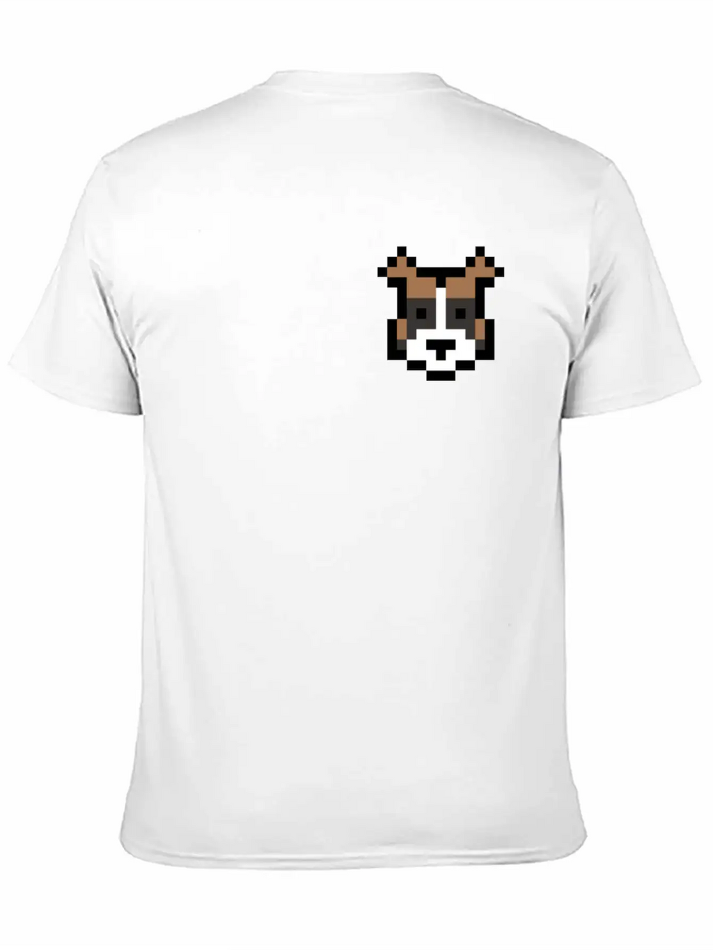 Boxer Dog Pocket Pixel Art Unisex Casual T-Shirt – Clean Design For Daily Comfort