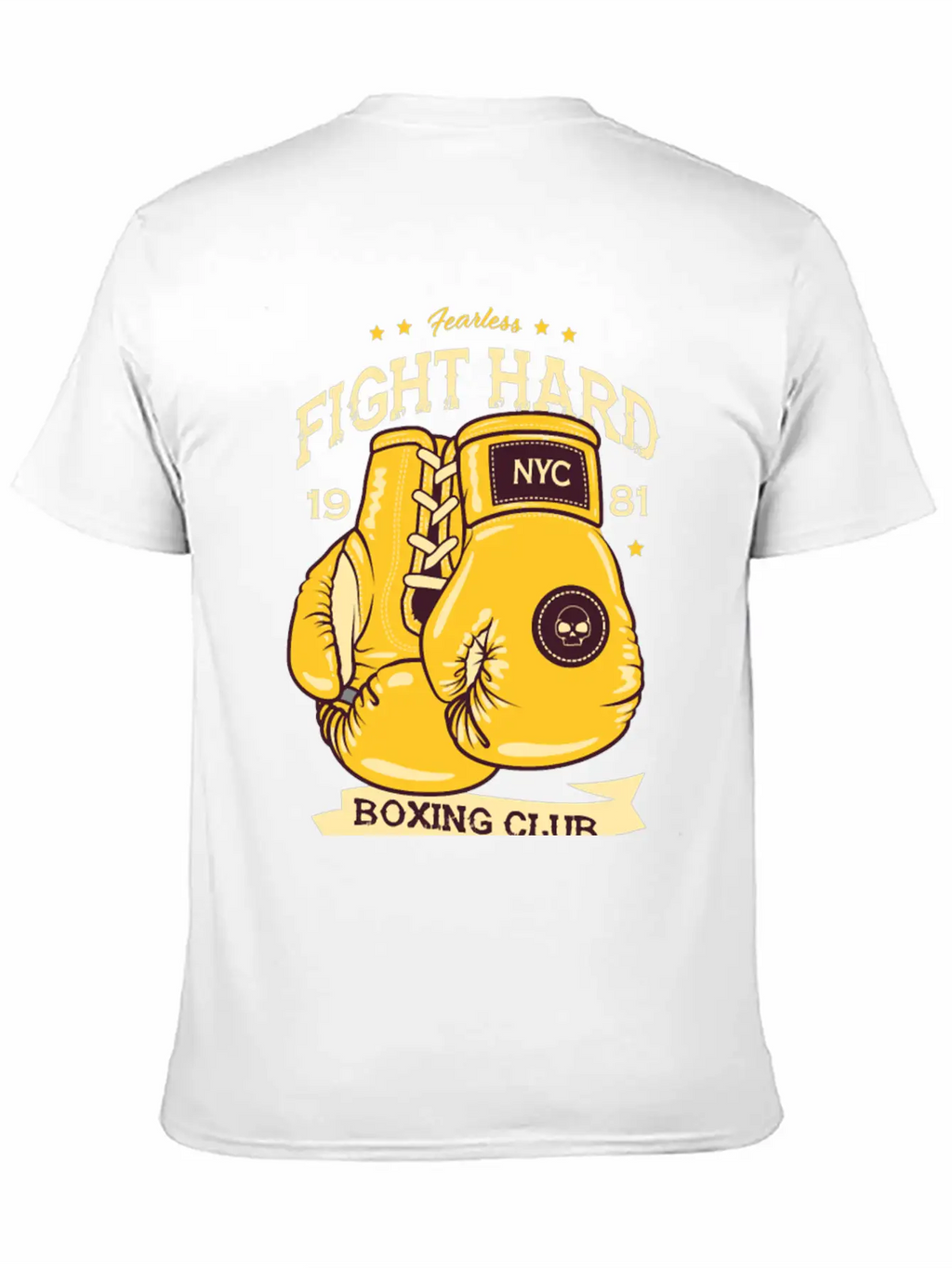 Boxing Fearless Fight Hard Club Retro Design207 Bo Classic Cotton Tee – Unisex Comfort For Any Season