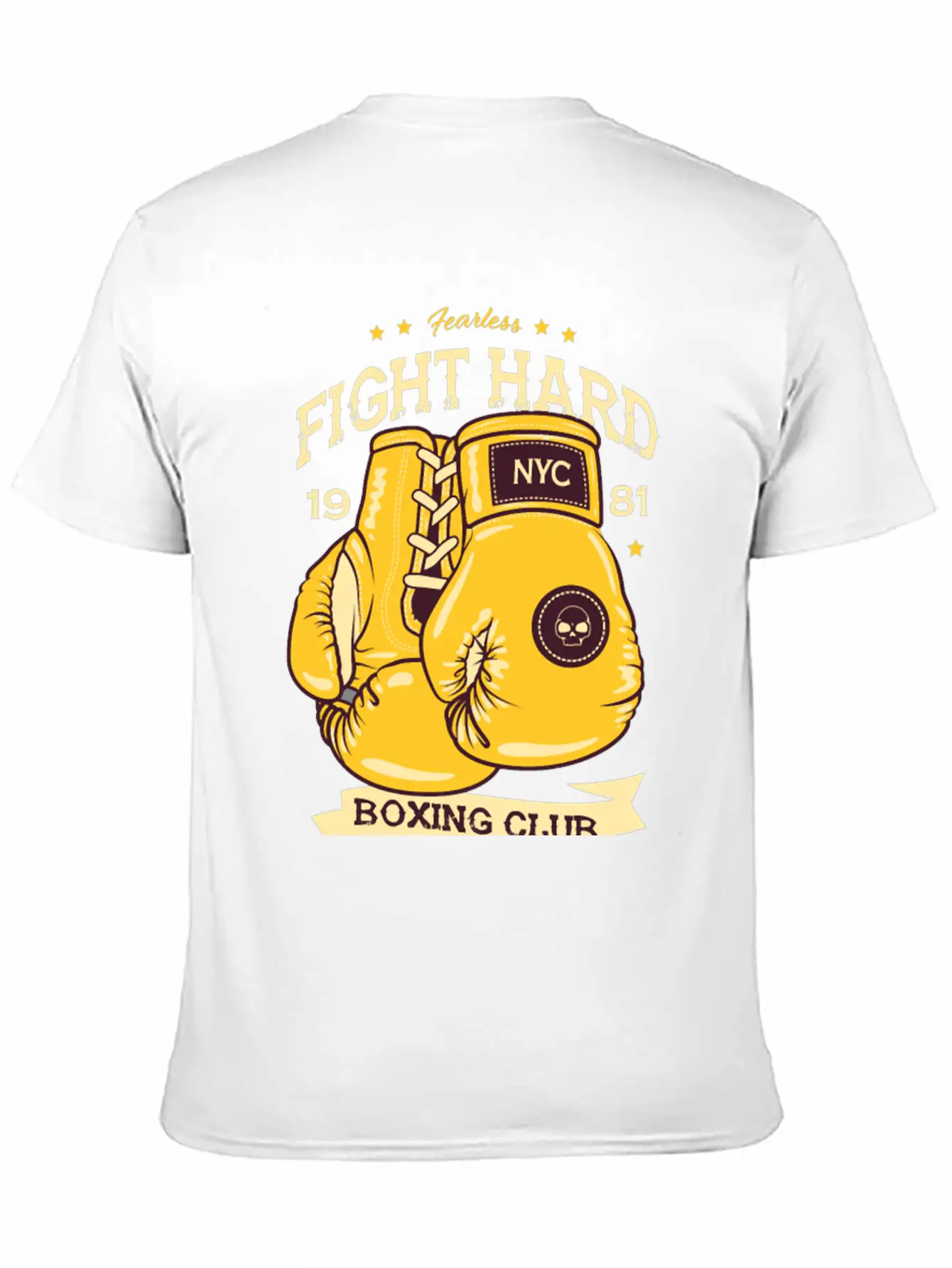 Boxing Fearless Fight Hard Club Retro Design207 Bo Classic Cotton Tee – Unisex Comfort For Any Season