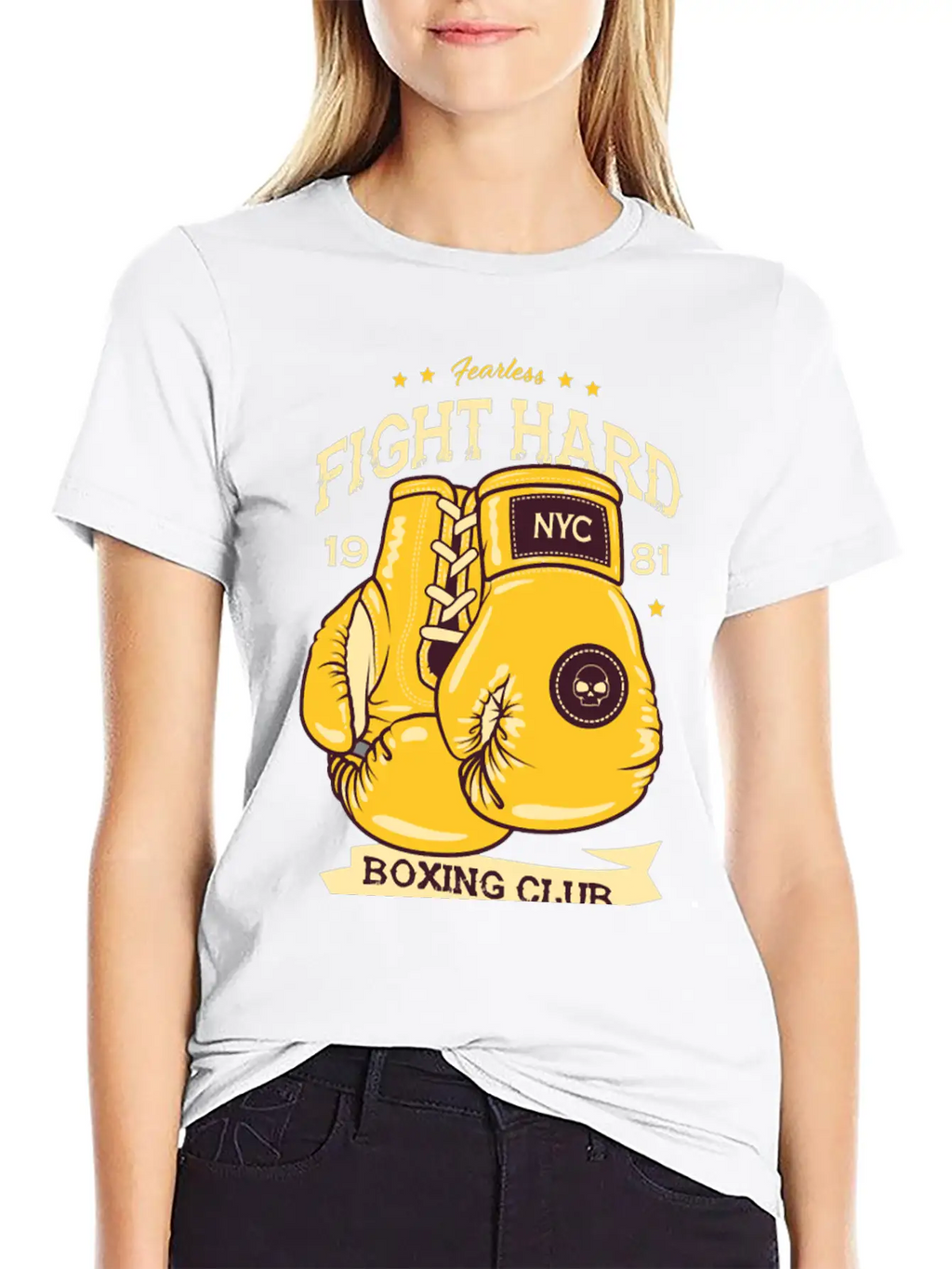 Boxing Fearless Fight Hard Club Retro Design207 Bo Classic Cotton Tee – Unisex Comfort For Any Season