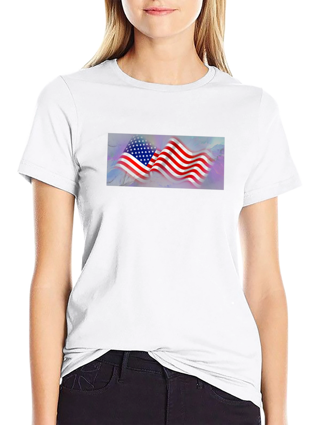 American Flag Graphic Tee - Patriotic Style