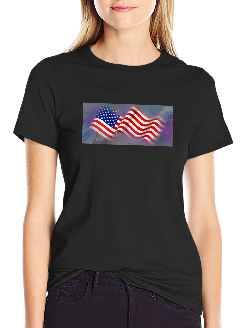American Flag Graphic Tee - Patriotic Style