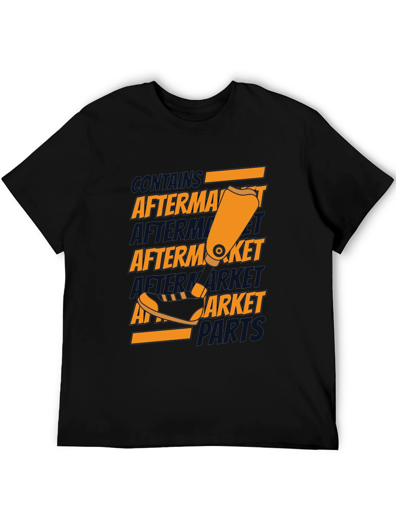Aftermarket Parts T-Shirt - Black Cotton Graphic Tee