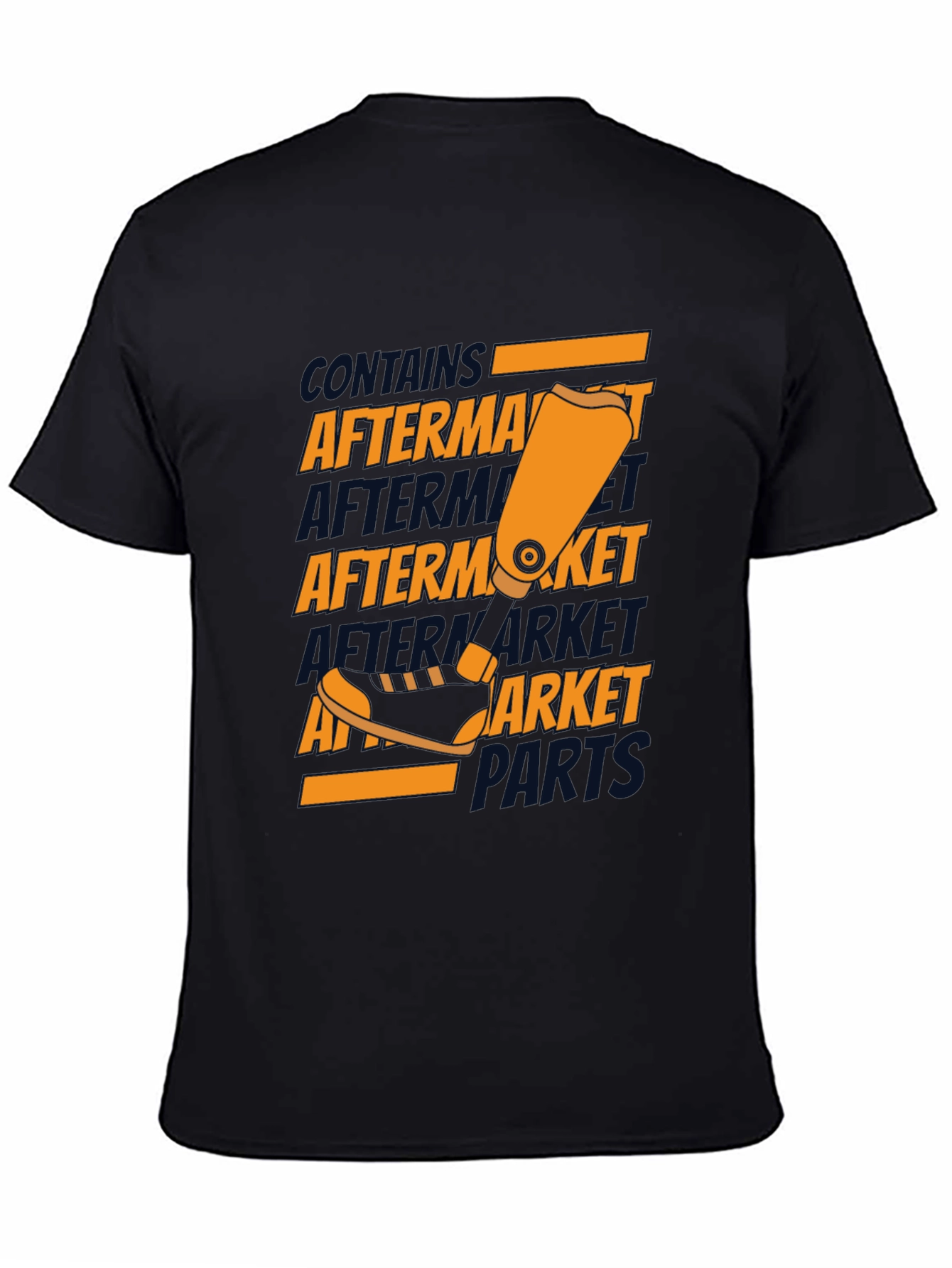Aftermarket Parts T-Shirt - Black Cotton Graphic Tee