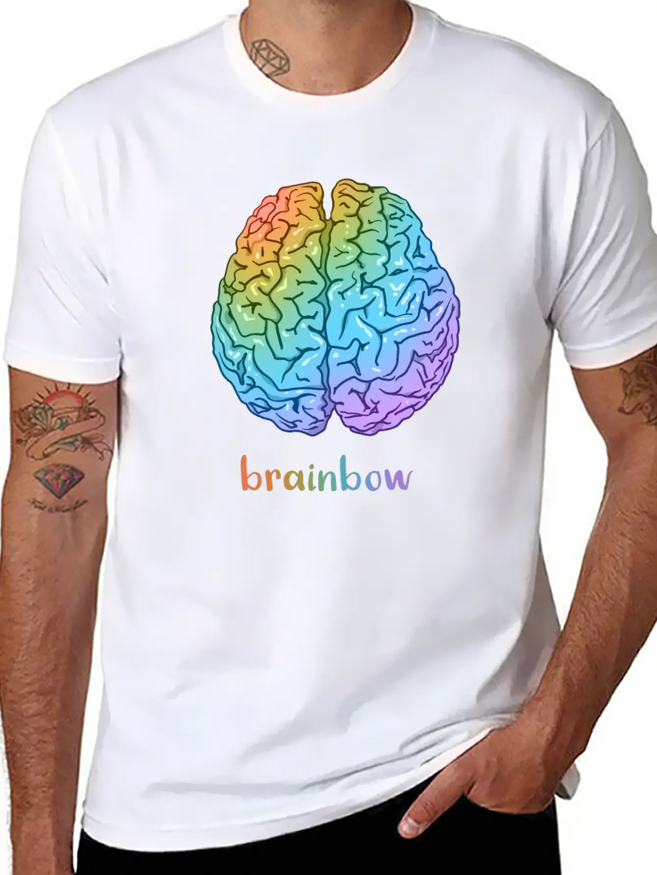 Brainbow Classic Cotton Tee – Unisex Comfort For Any Season