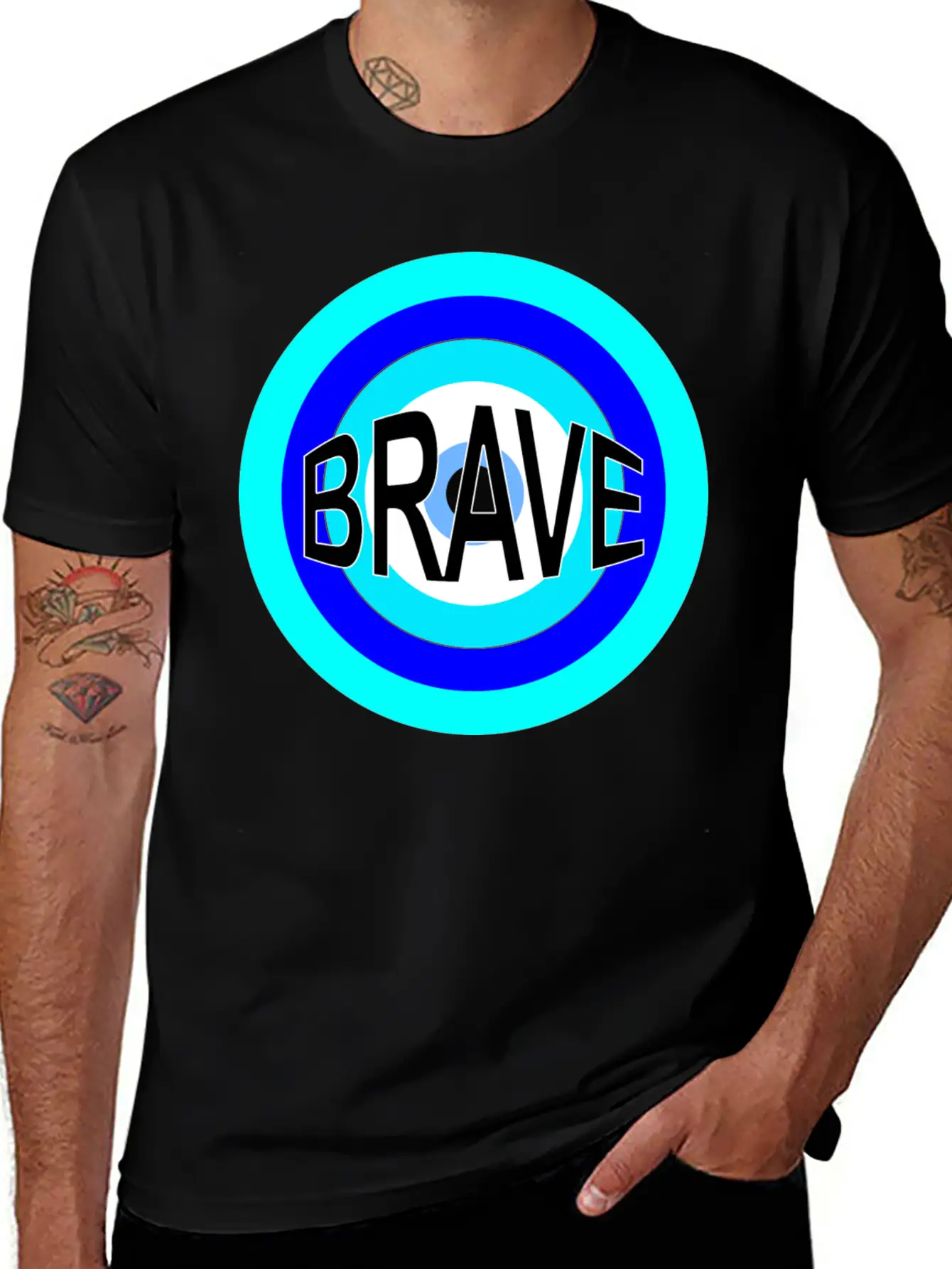 BRAVE Basic Graphic T-Shirt – Daily Comfort In Soft Cotton
