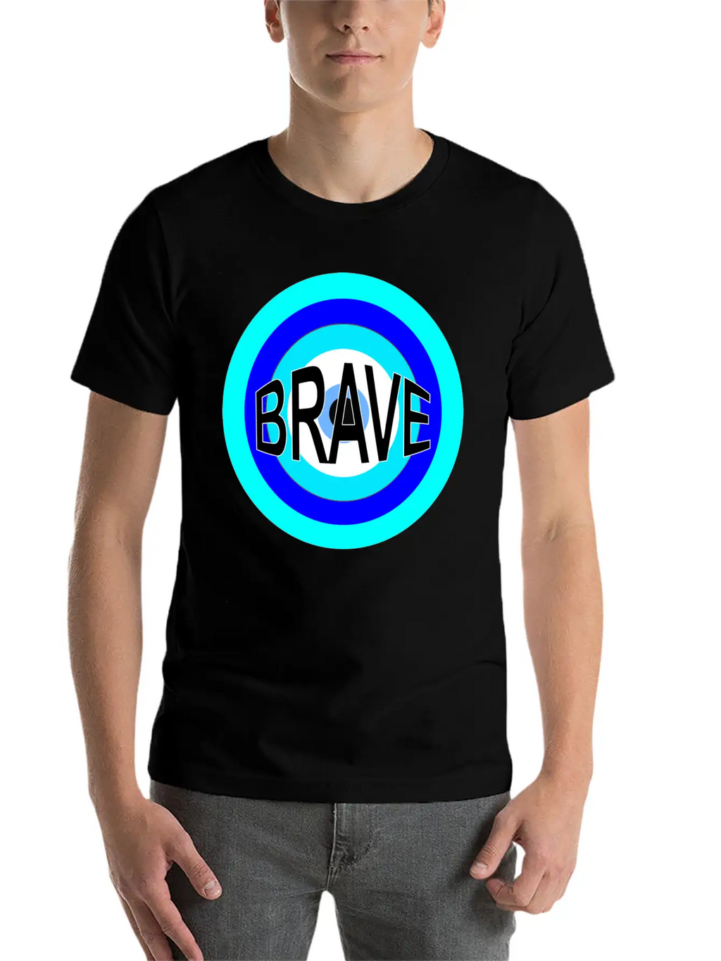 BRAVE Basic Graphic T-Shirt – Daily Comfort In Soft Cotton
