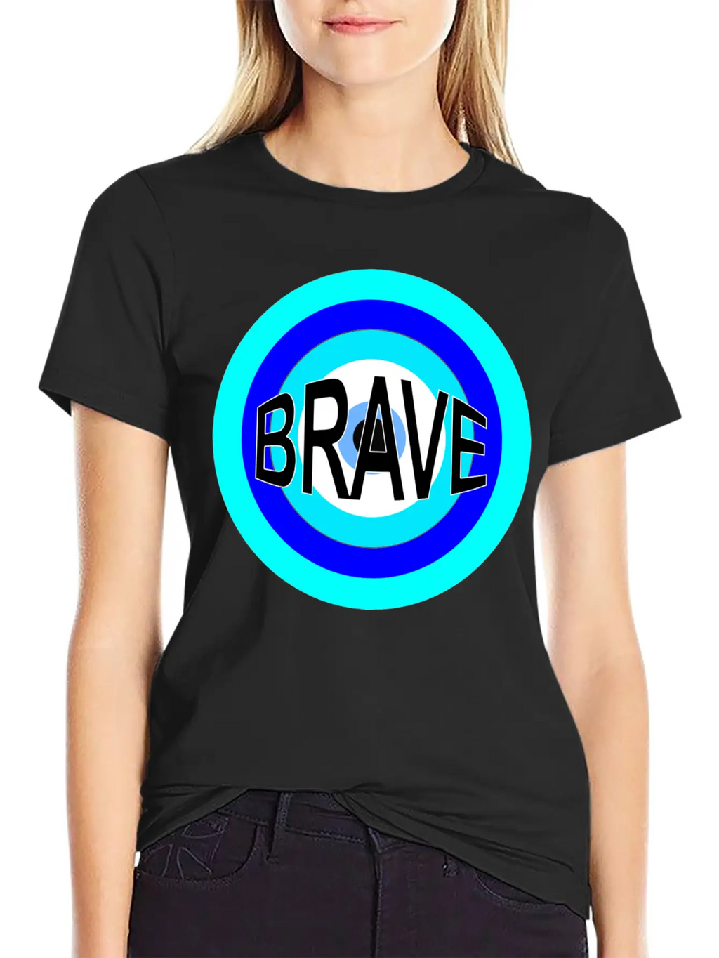 BRAVE Basic Graphic T-Shirt – Daily Comfort In Soft Cotton