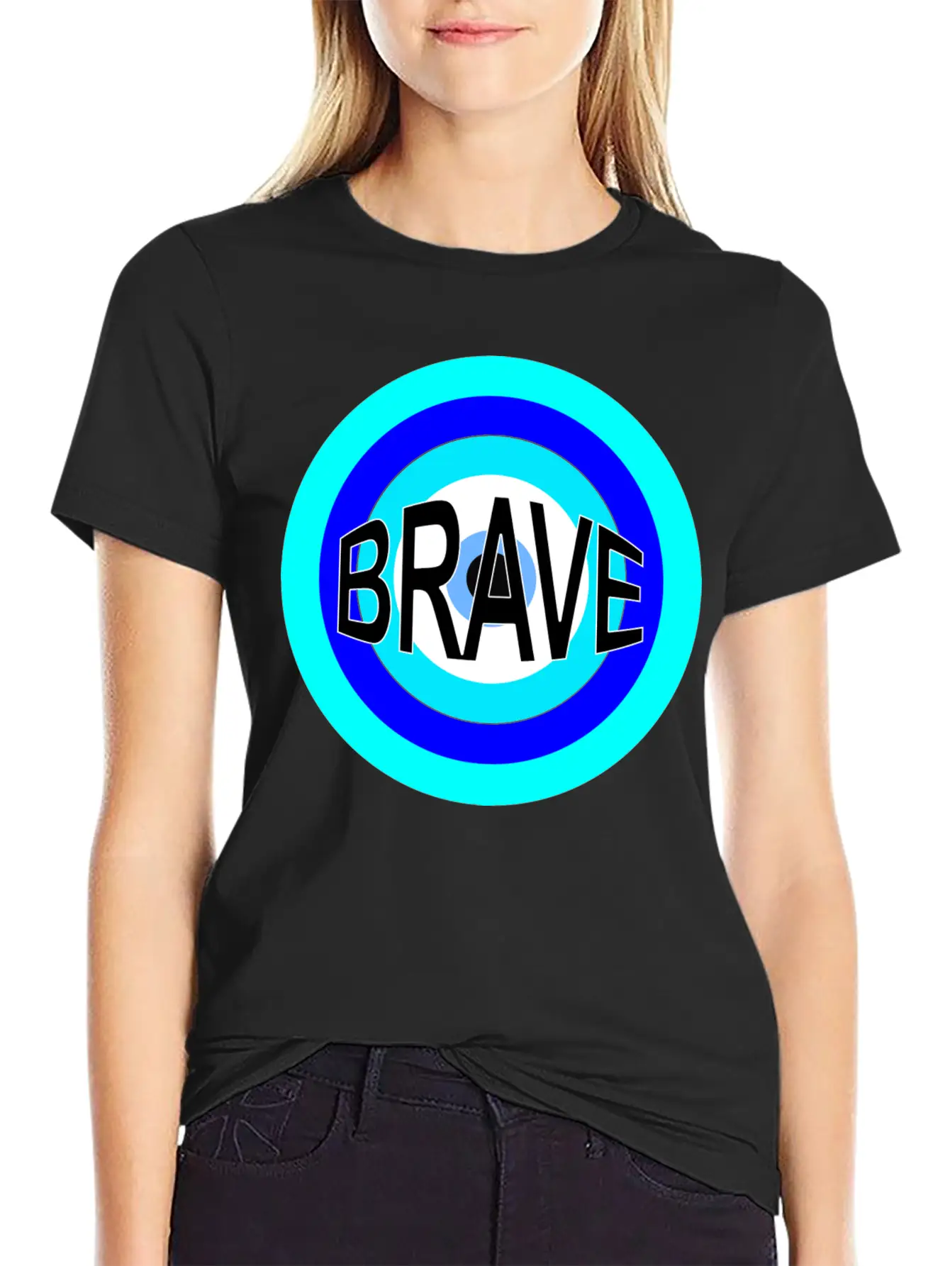 BRAVE Basic Graphic T-Shirt – Daily Comfort In Soft Cotton