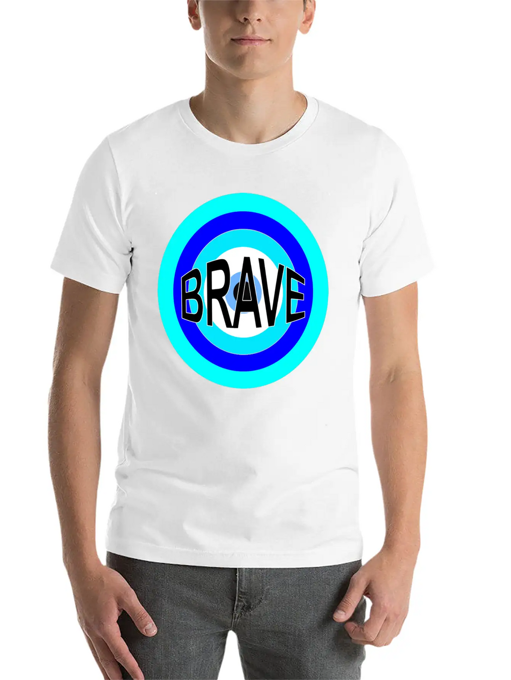 BRAVE Basic Graphic T-Shirt – Daily Comfort In Soft Cotton
