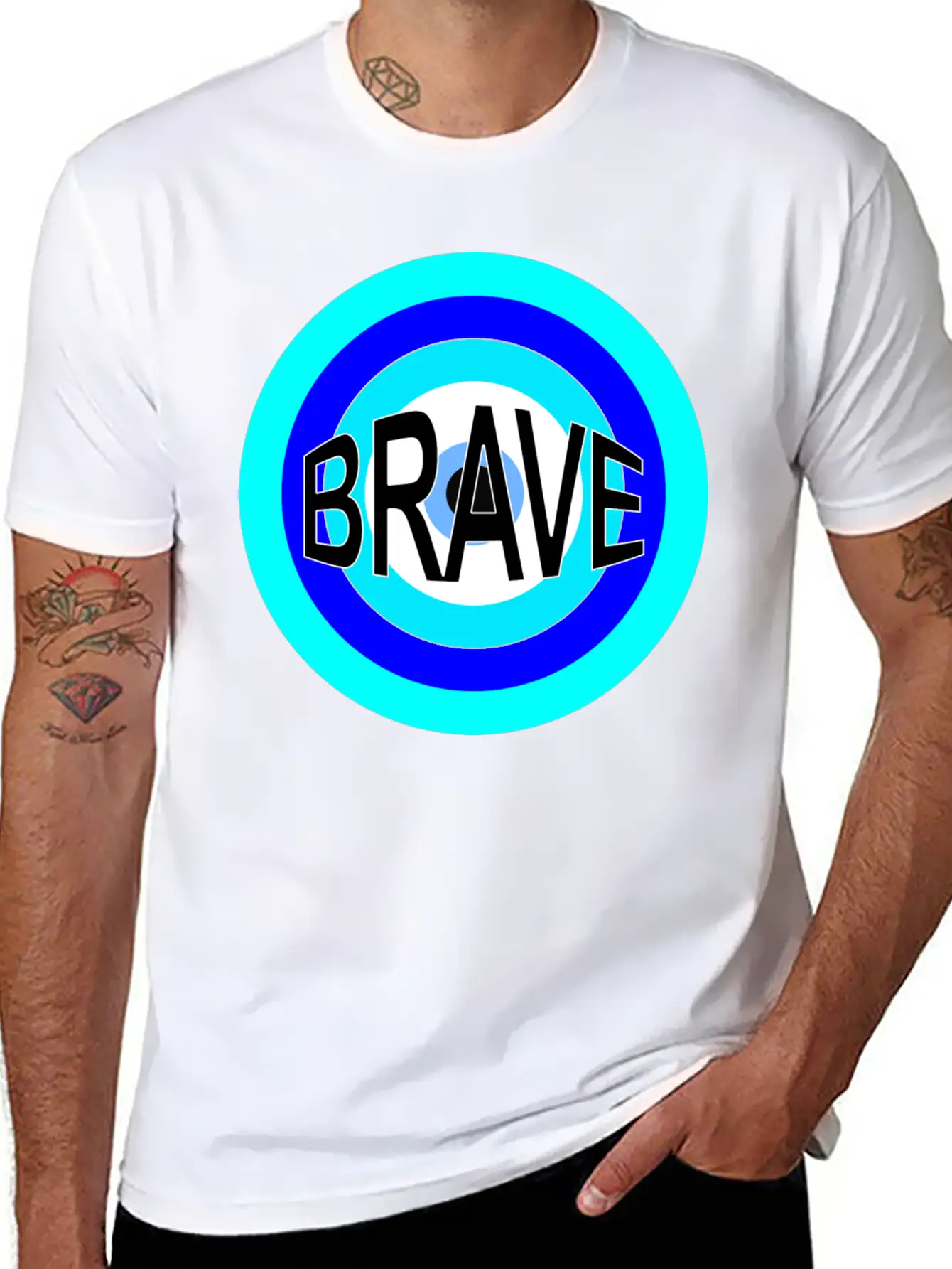 BRAVE Basic Graphic T-Shirt – Daily Comfort In Soft Cotton
