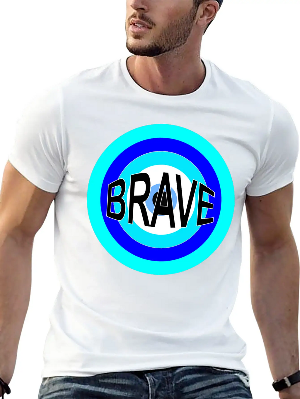 BRAVE Basic Graphic T-Shirt – Daily Comfort In Soft Cotton