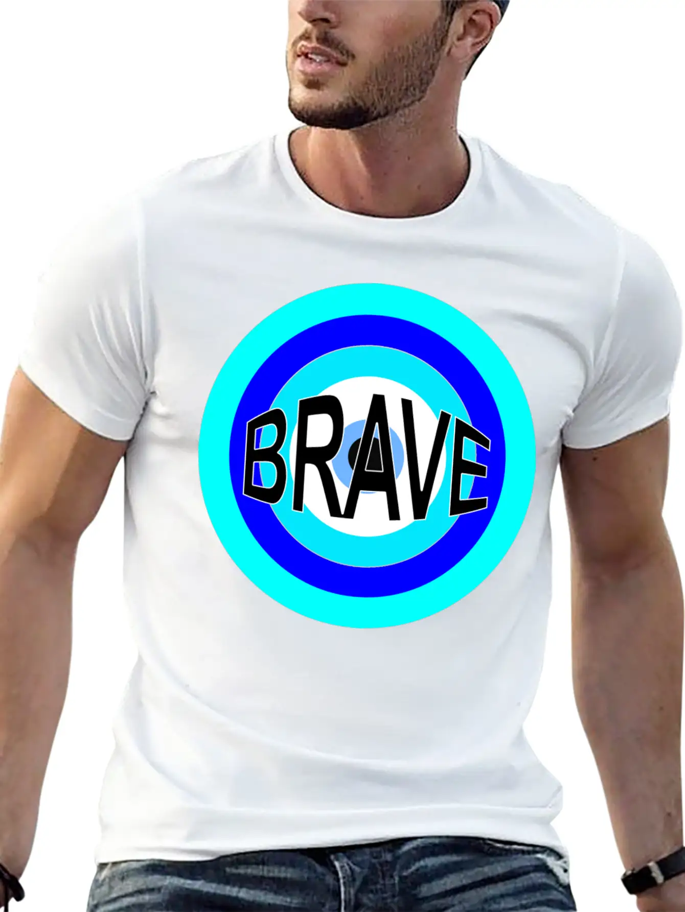 BRAVE Basic Graphic T-Shirt – Daily Comfort In Soft Cotton