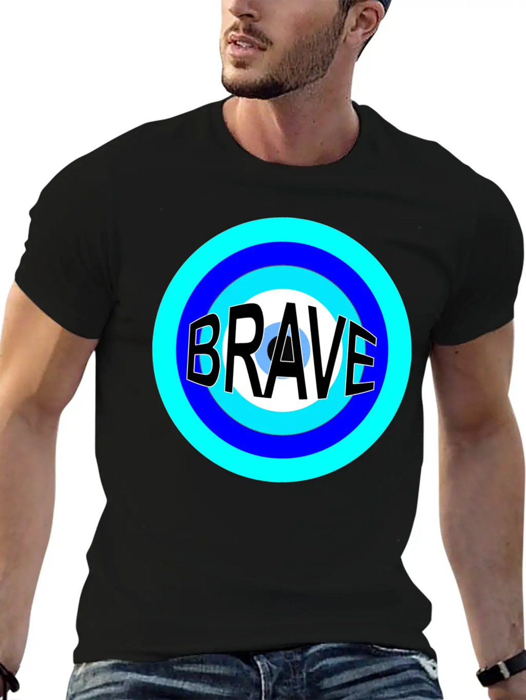 BRAVE Basic Graphic T-Shirt – Daily Comfort In Soft Cotton