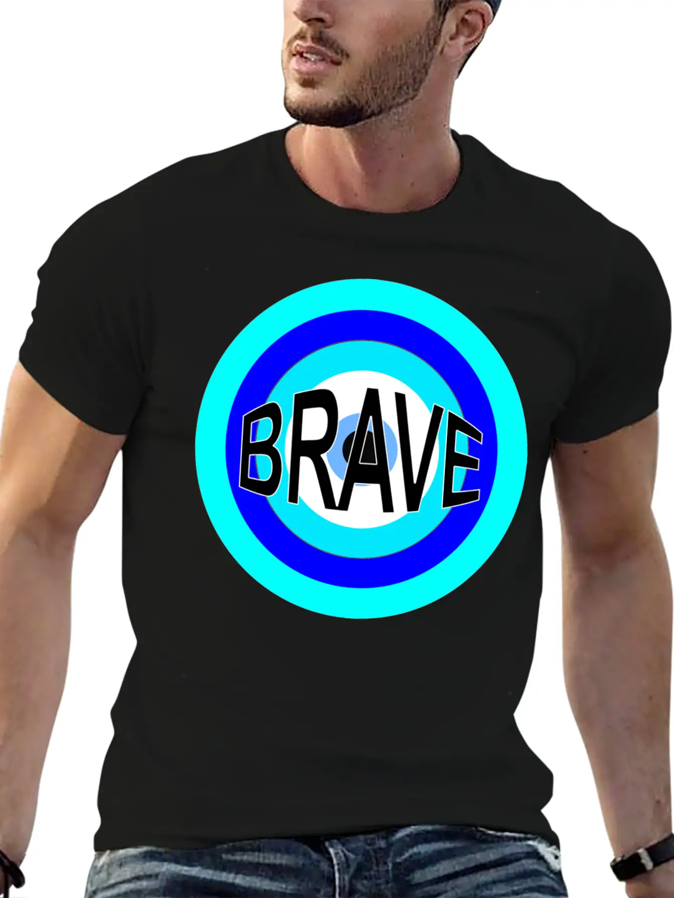 BRAVE Basic Graphic T-Shirt – Daily Comfort In Soft Cotton