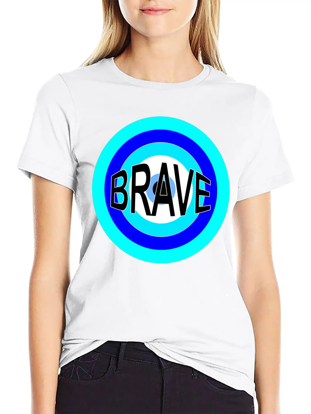 BRAVE Basic Graphic T-Shirt – Daily Comfort In Soft Cotton