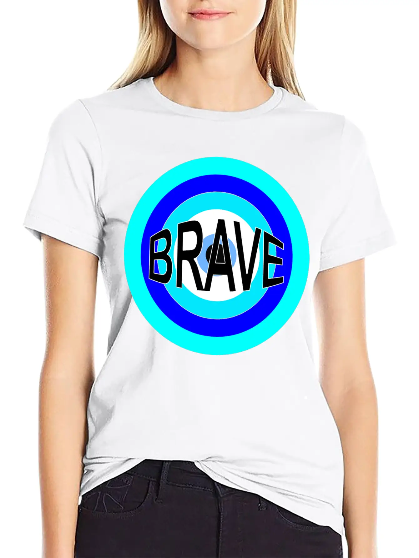 BRAVE Basic Graphic T-Shirt – Daily Comfort In Soft Cotton