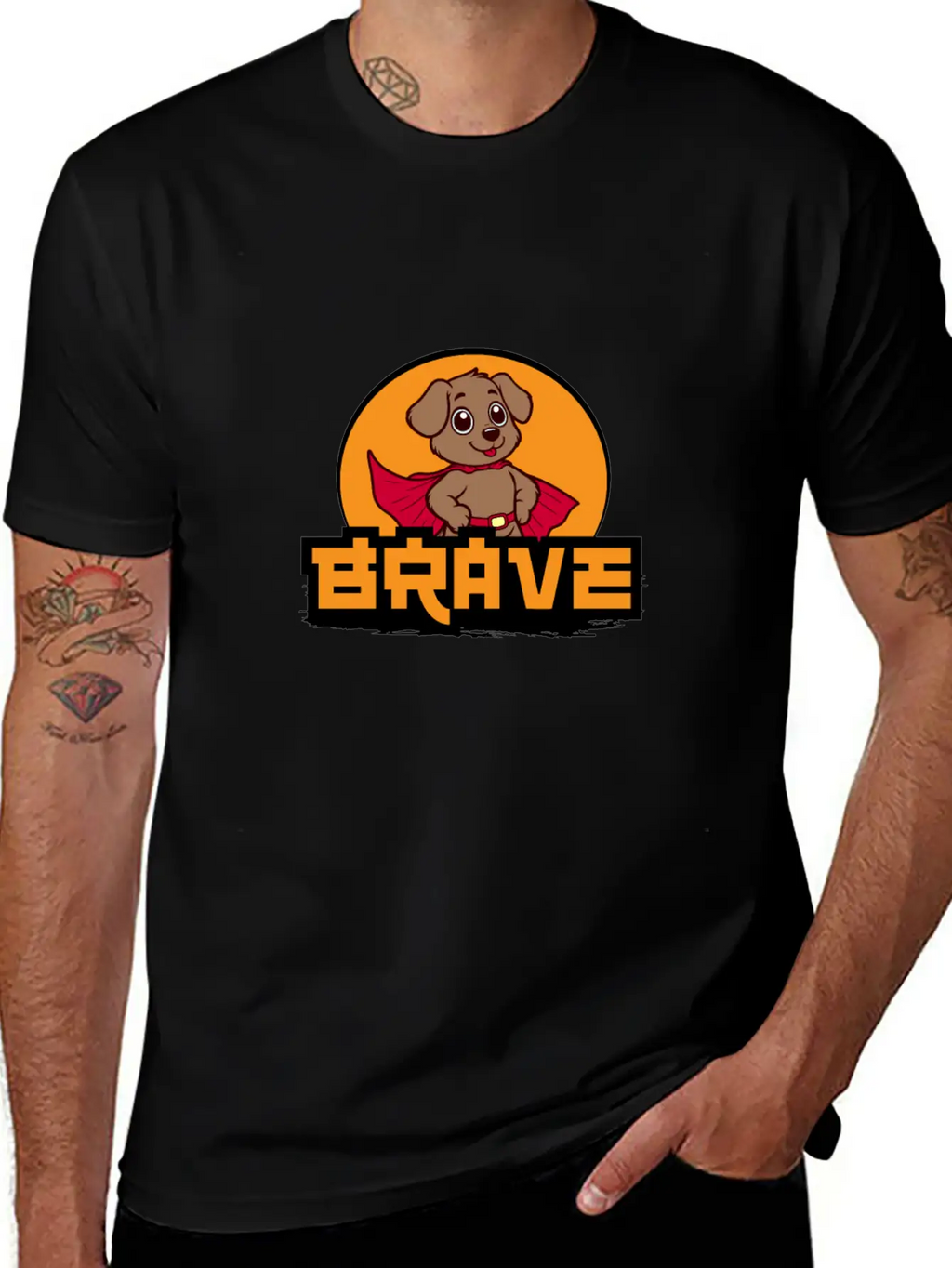 Brave Essential Cotton Tee For Daily Outfits – Unisex Style