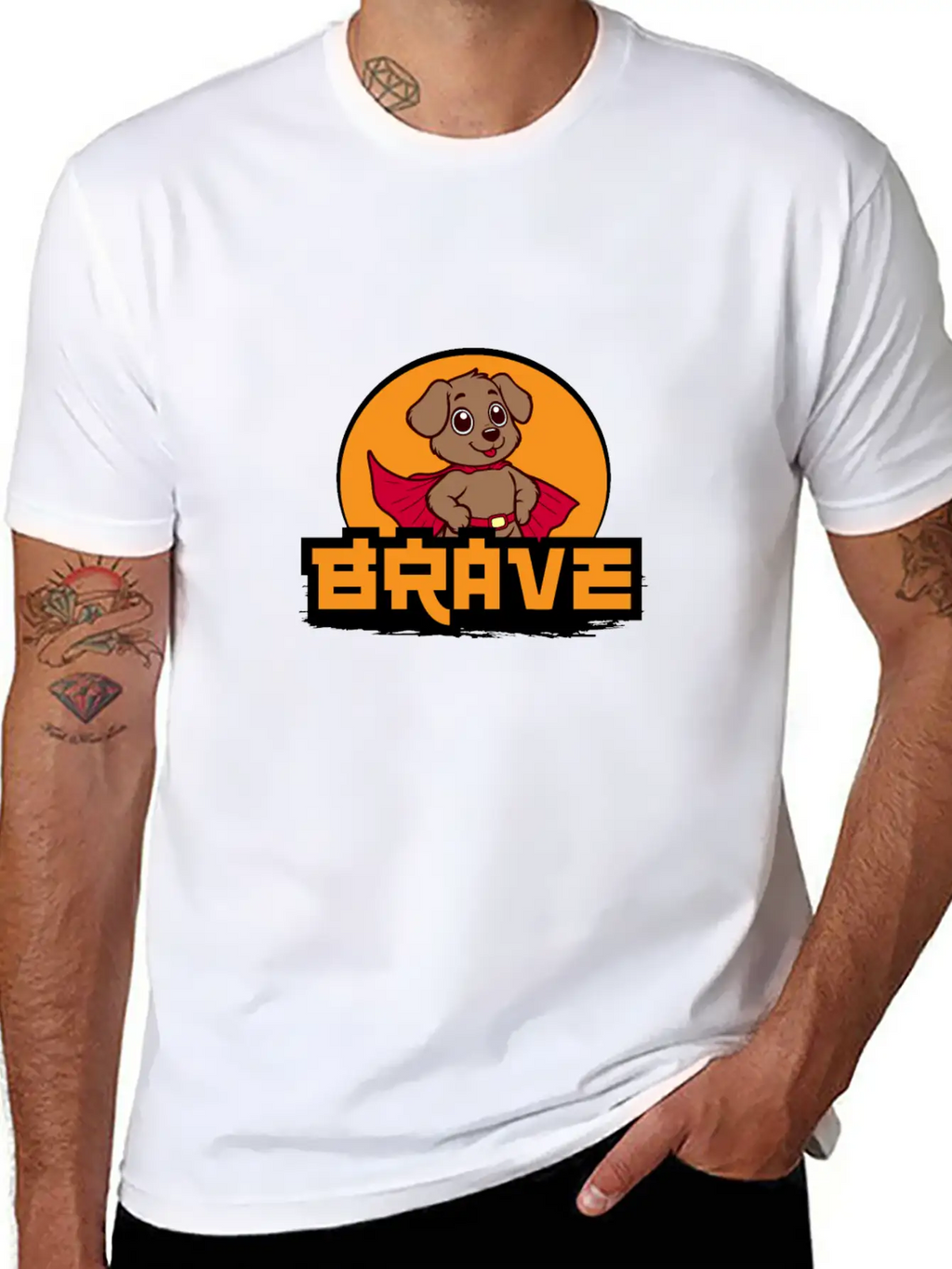 Brave Essential Cotton Tee For Daily Outfits – Unisex Style