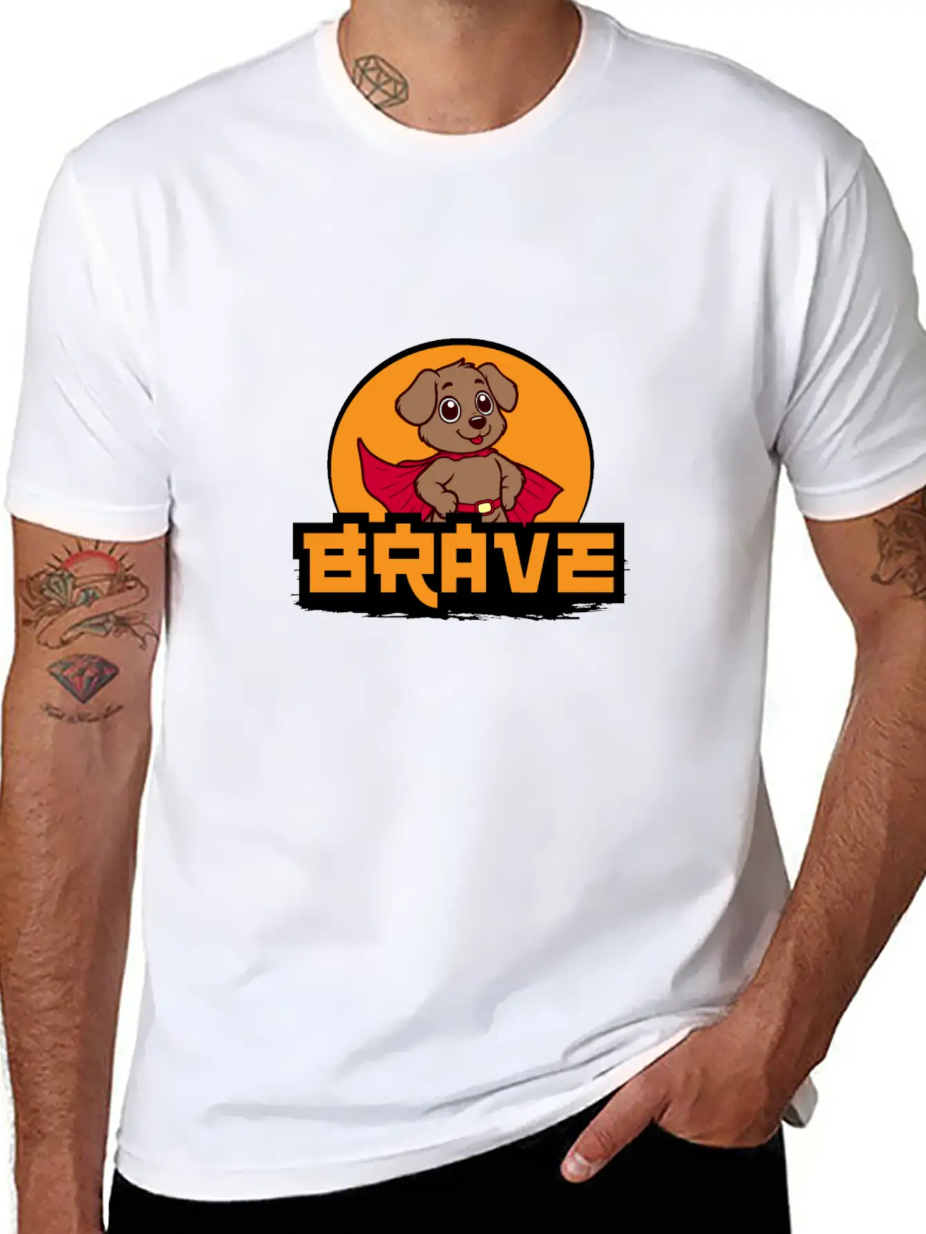 Brave Essential Cotton Tee For Daily Outfits – Unisex Style