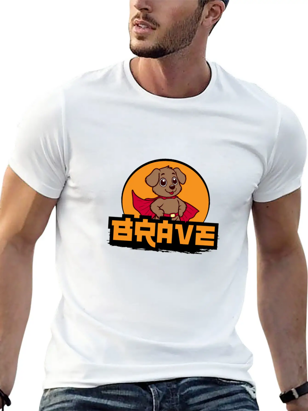 Brave Essential Cotton Tee For Daily Outfits – Unisex Style