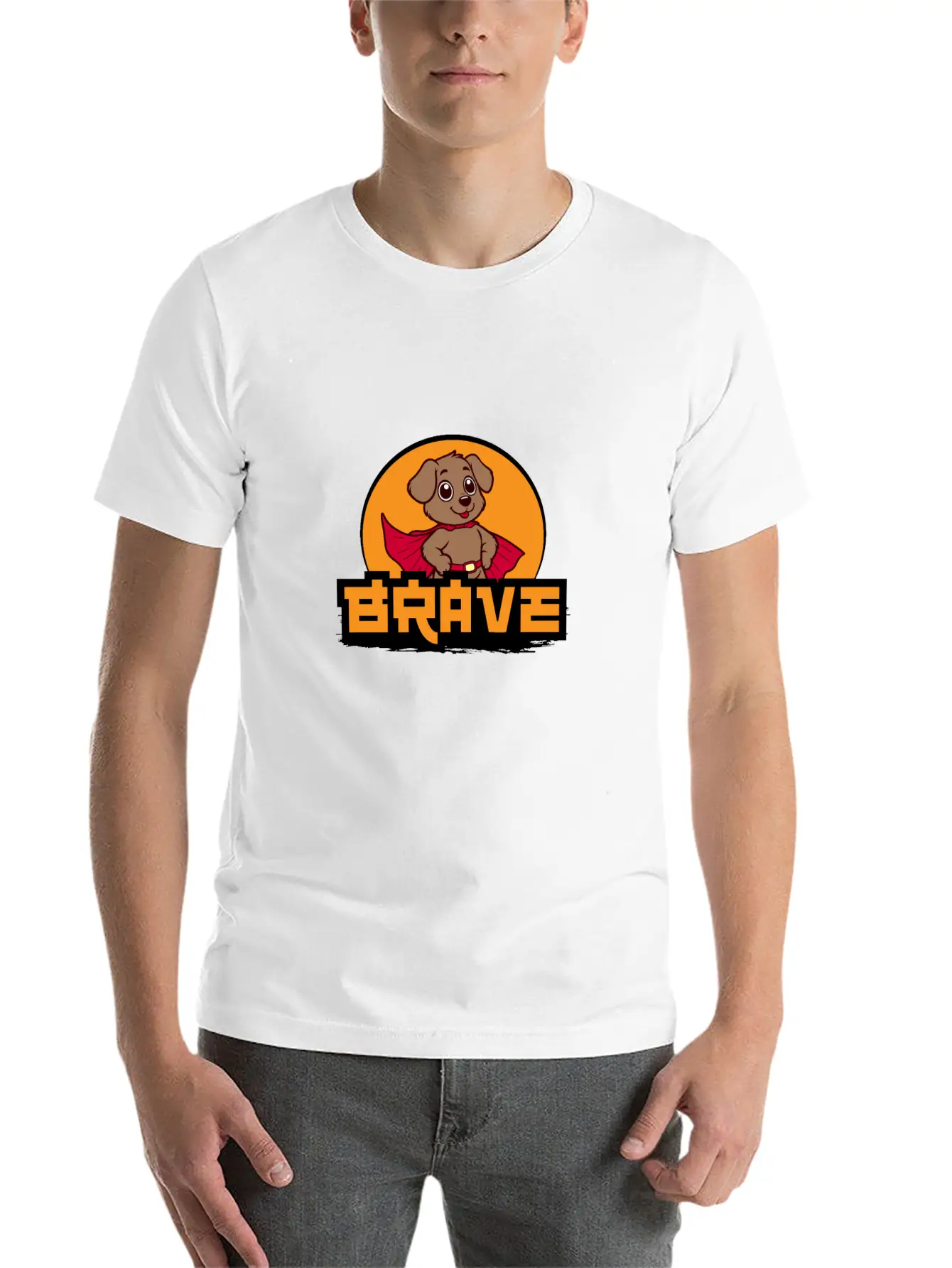 Brave Essential Cotton Tee For Daily Outfits – Unisex Style
